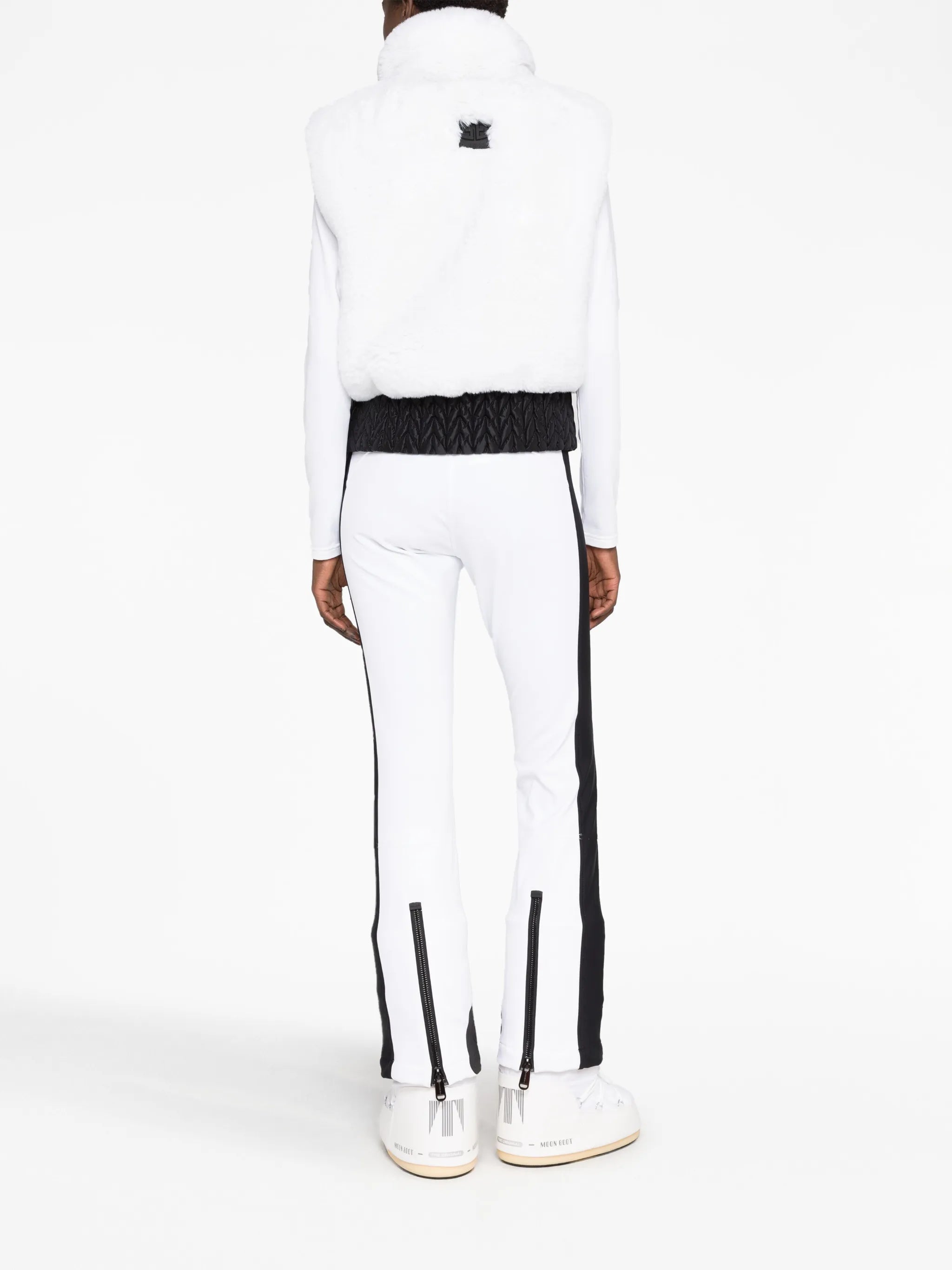 Sophia zip-up fur gilet