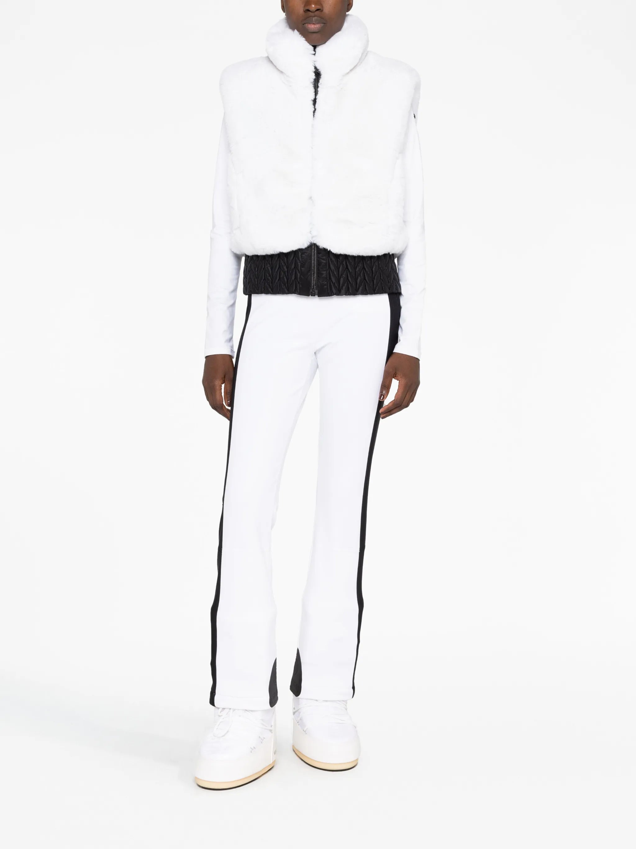 Sophia zip-up fur gilet