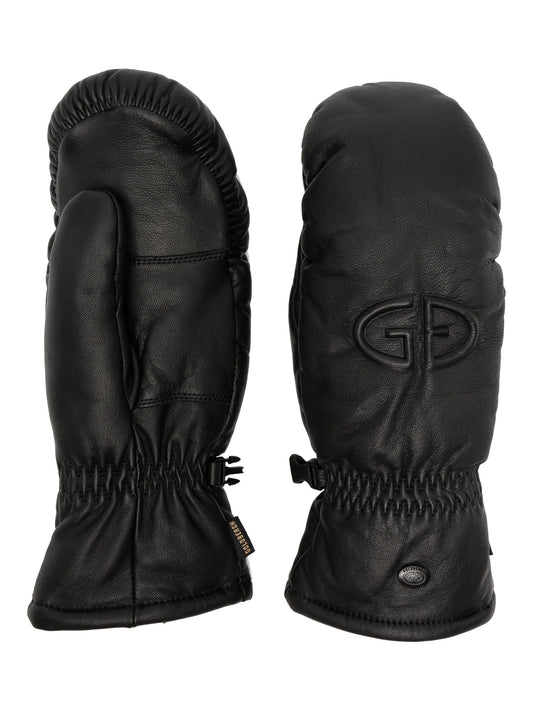 Hilja leather ski mittens