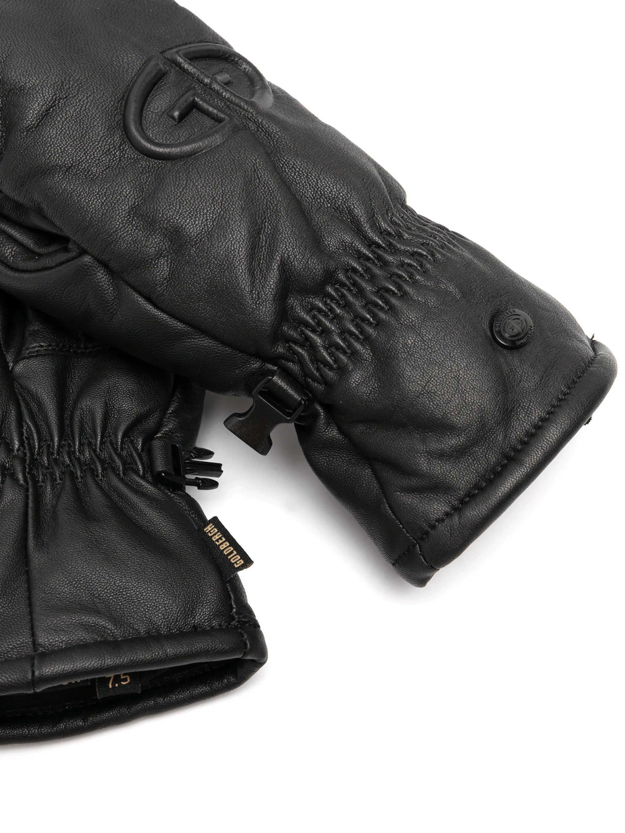 Hilja leather ski mittens