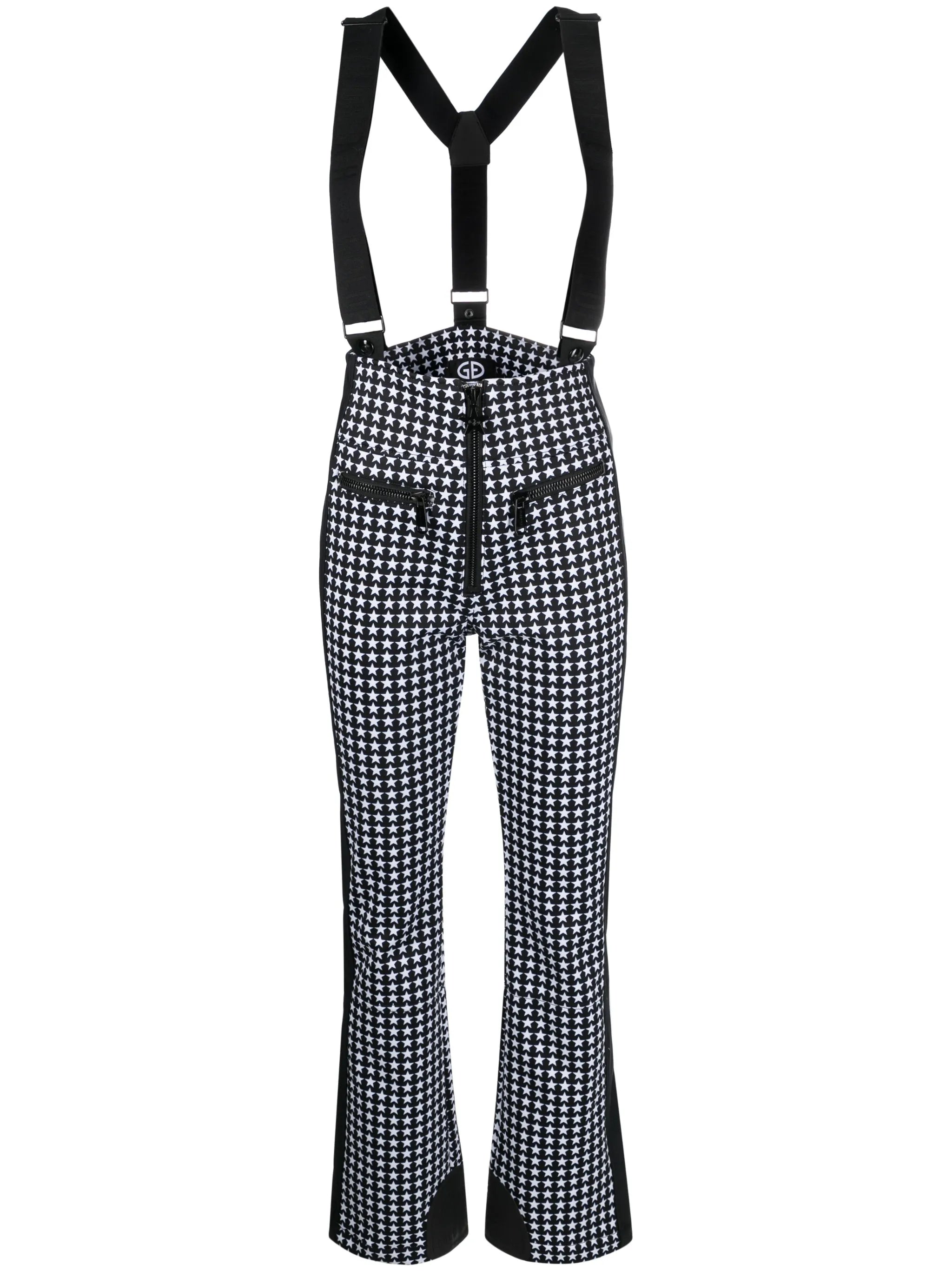 star-print salopette ski suit