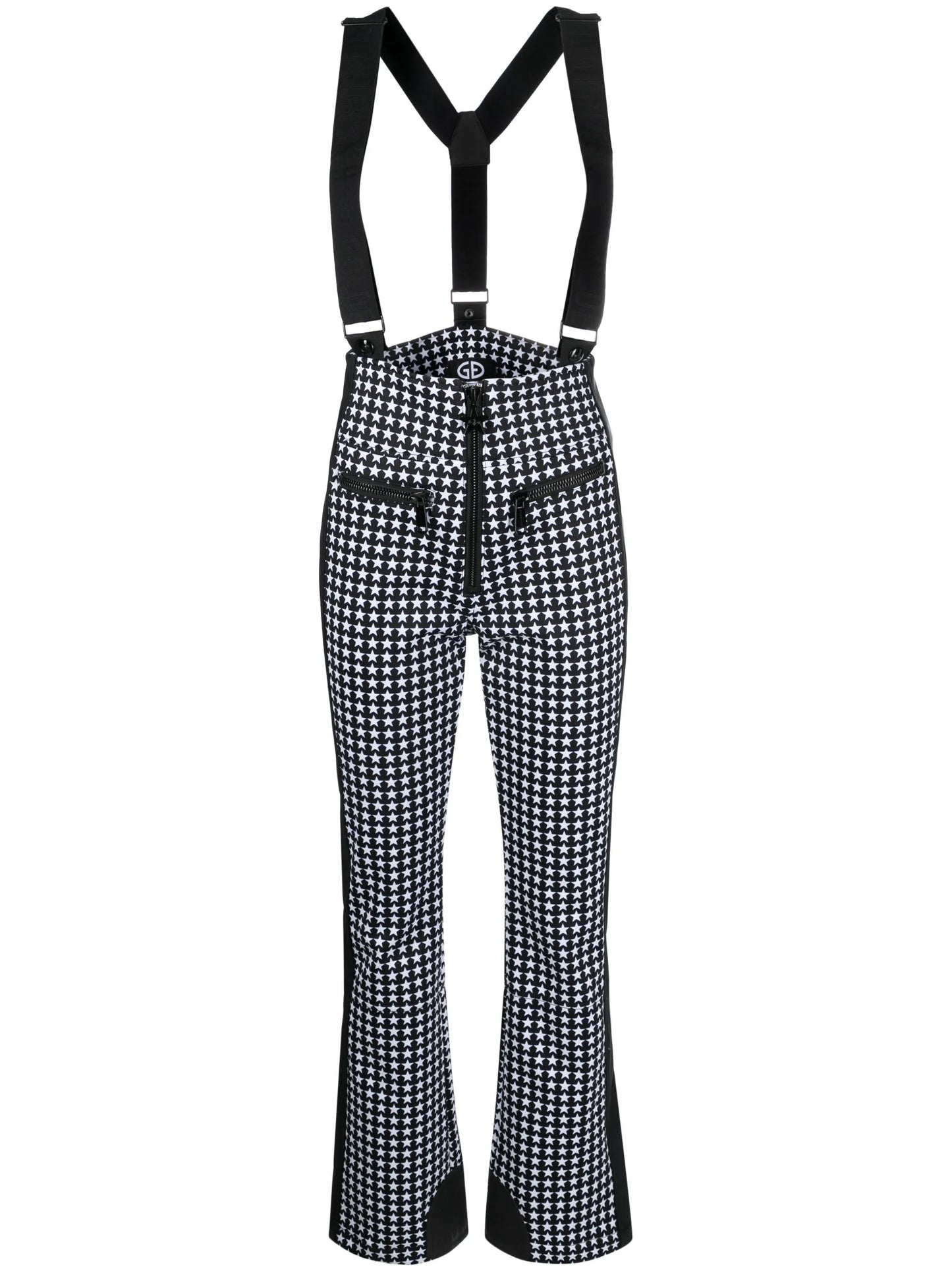 star-print salopette ski suit