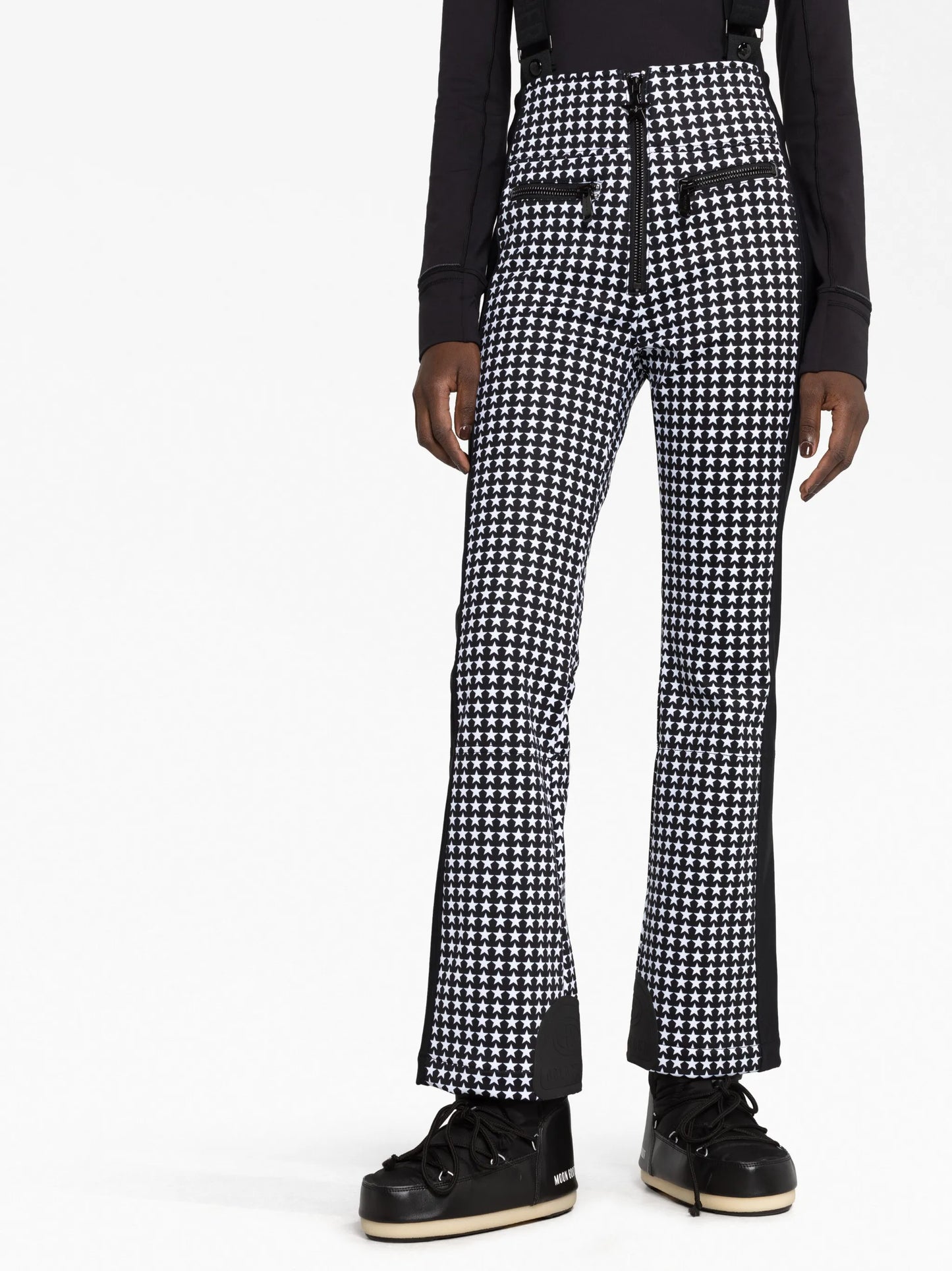 star-print salopette ski suit