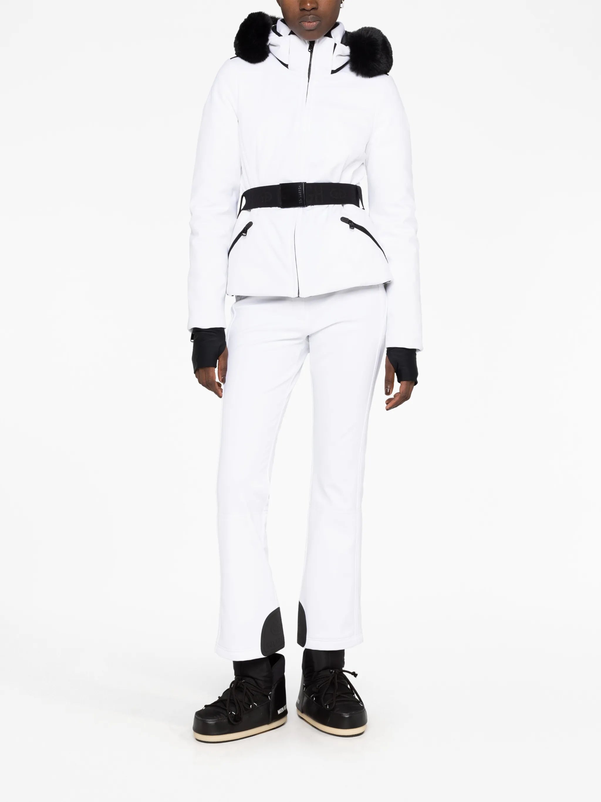 Hida belted ski jacket