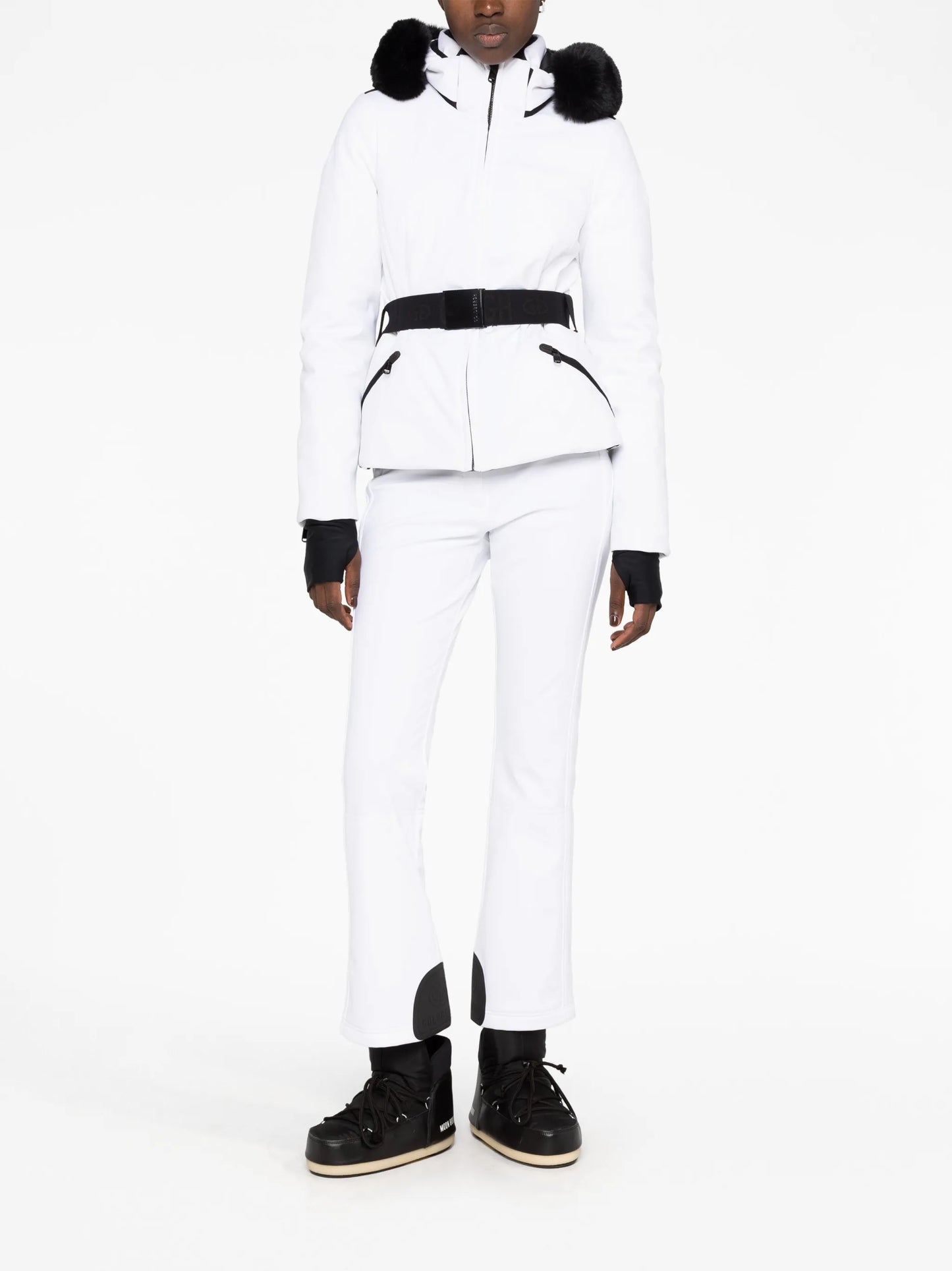 Hida belted ski jacket