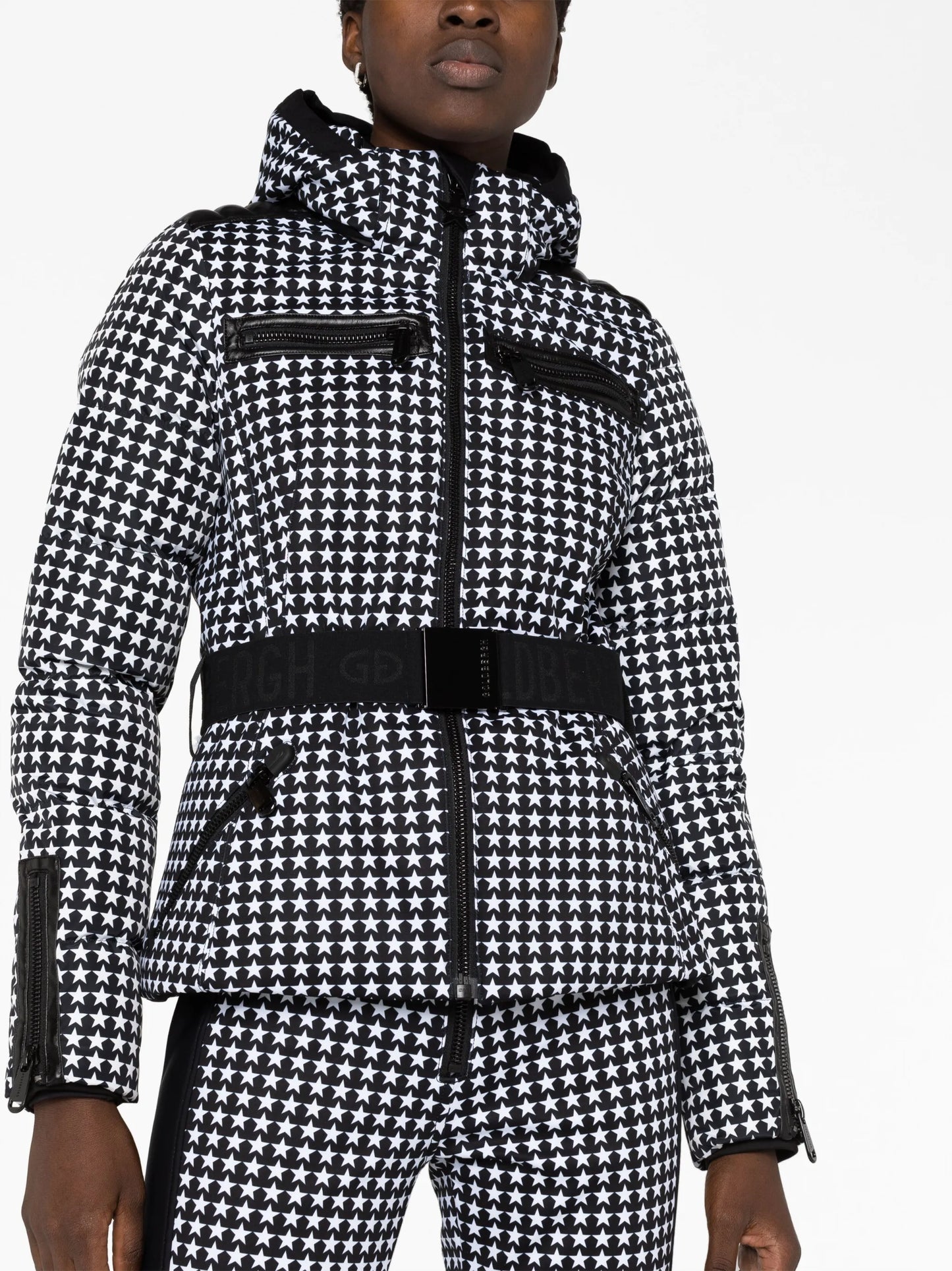 Galaxy star-print ski jacket