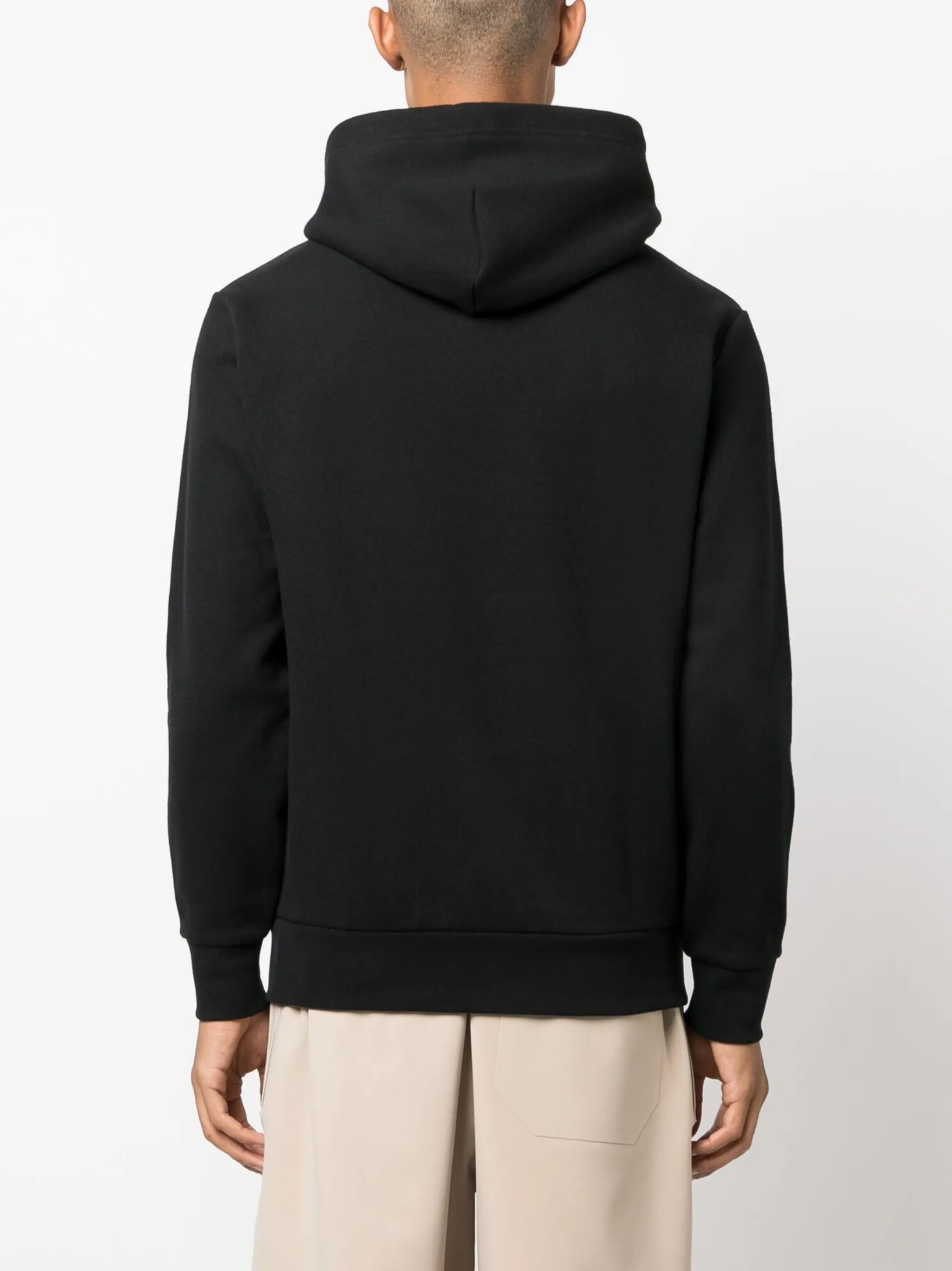 logo-print cotton hoodie
