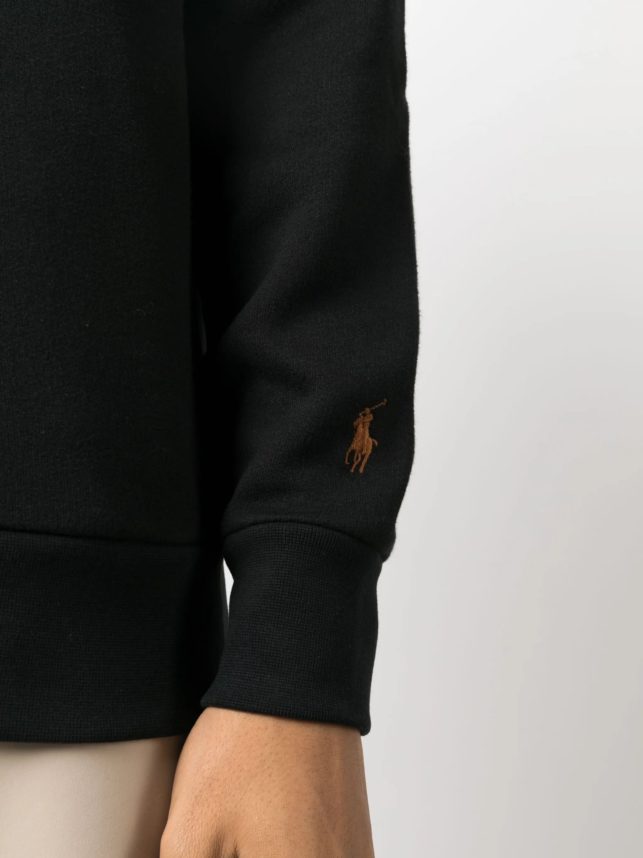 logo-print cotton hoodie