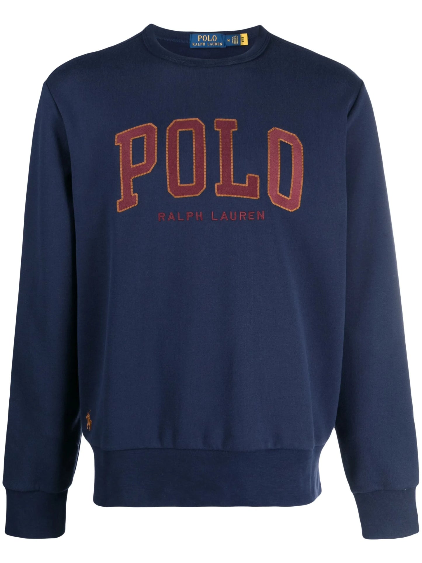 logo-embroidered cotton blend sweatshirt