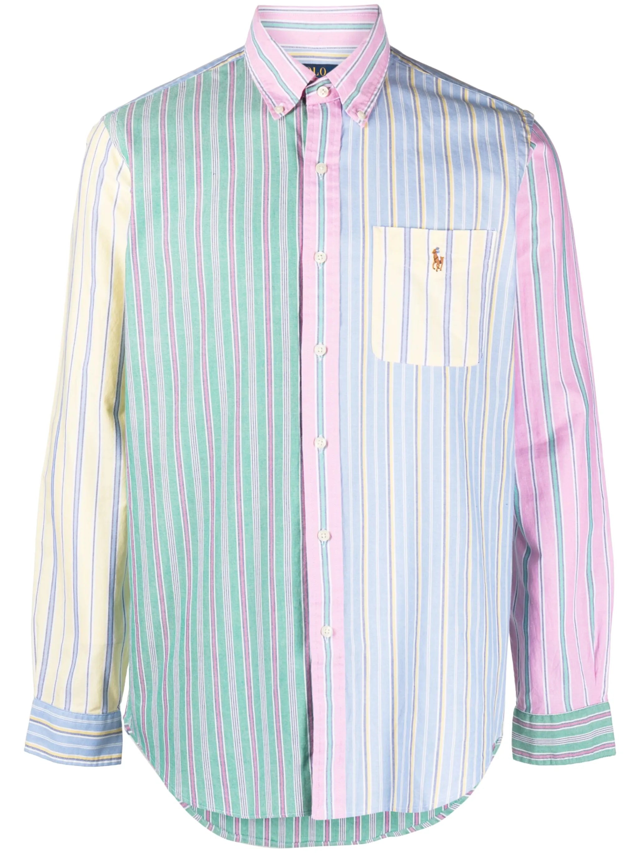 Polo Pony-motif striped shirt