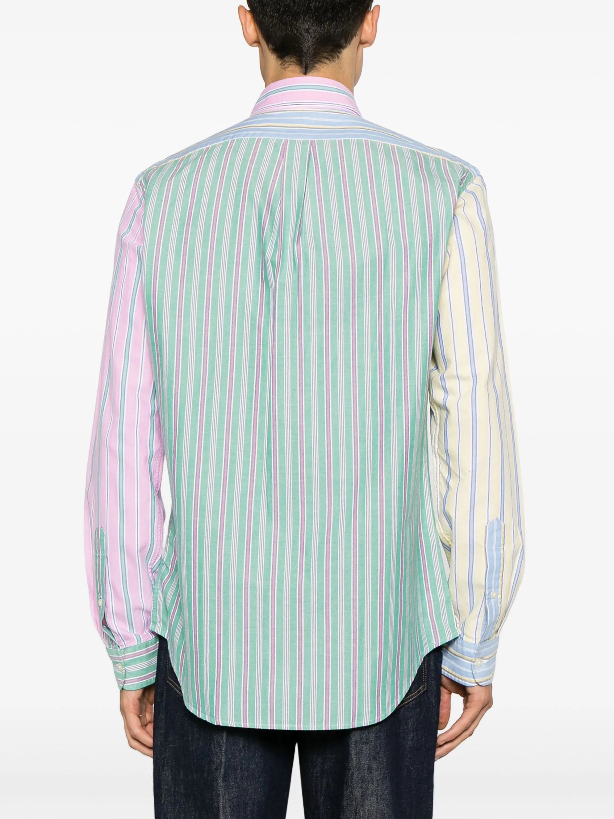 Polo Pony-motif striped shirt