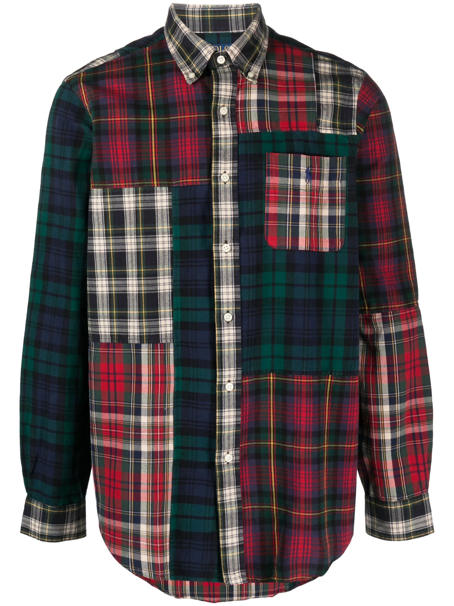 patchwork cotton shirt
