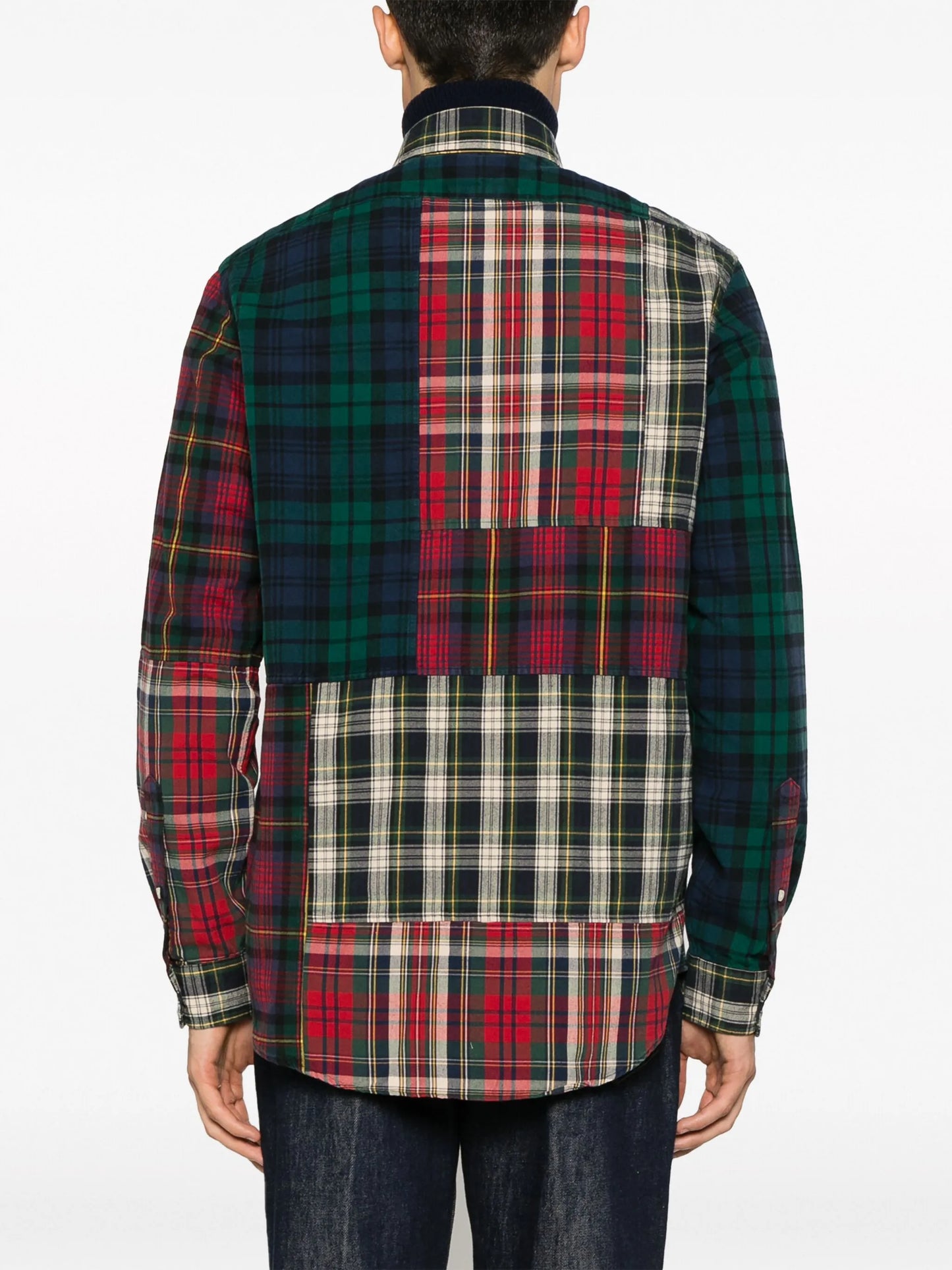 patchwork cotton shirt