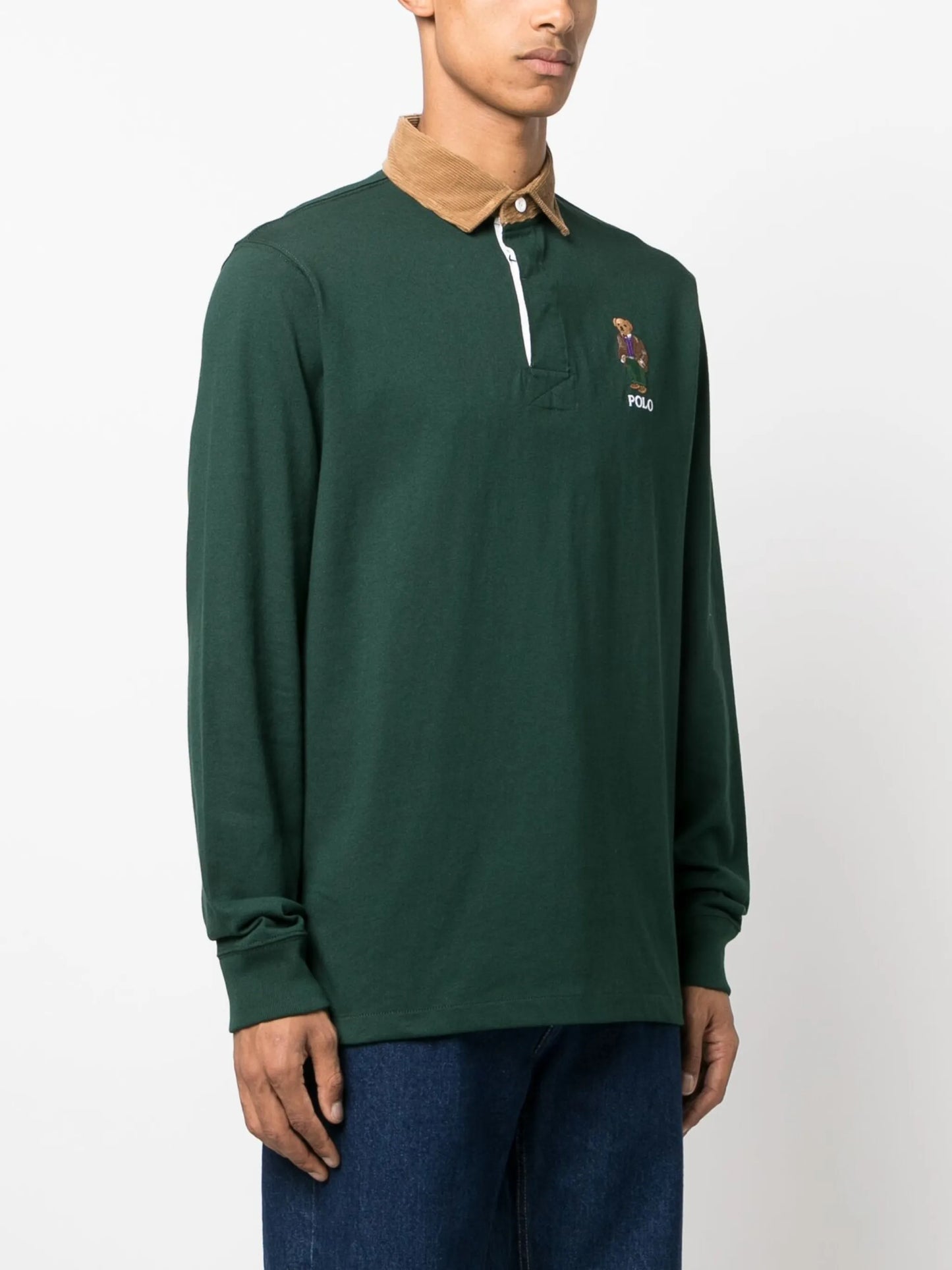 Polo Bear-embroidered polo shirt