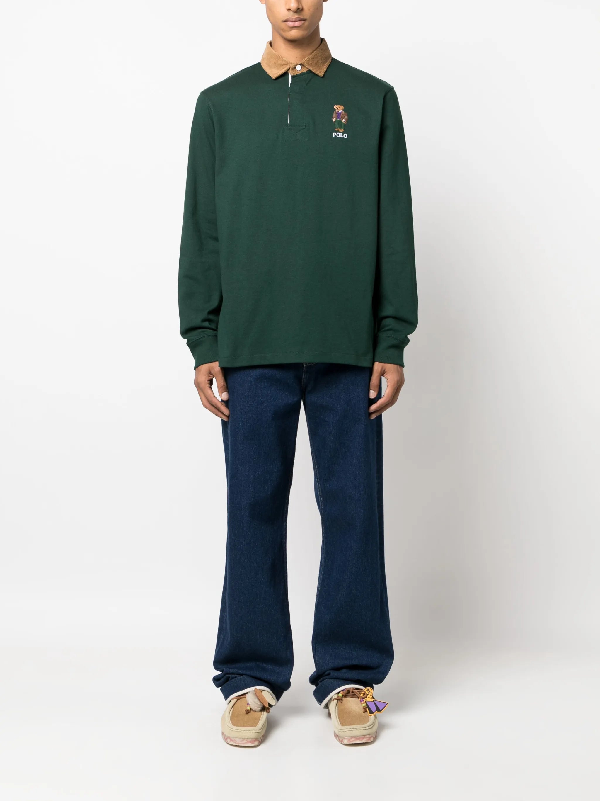Polo Bear-embroidered polo shirt