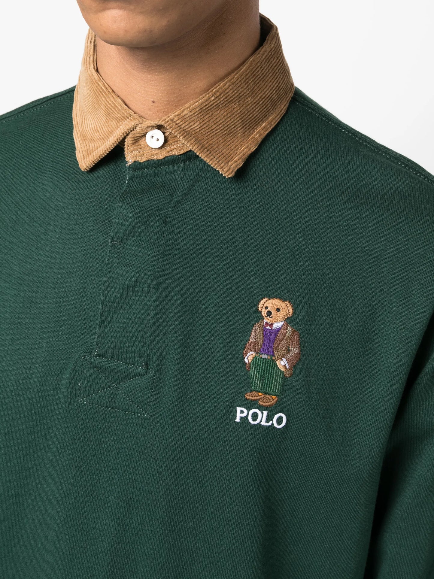 Polo Bear-embroidered polo shirt