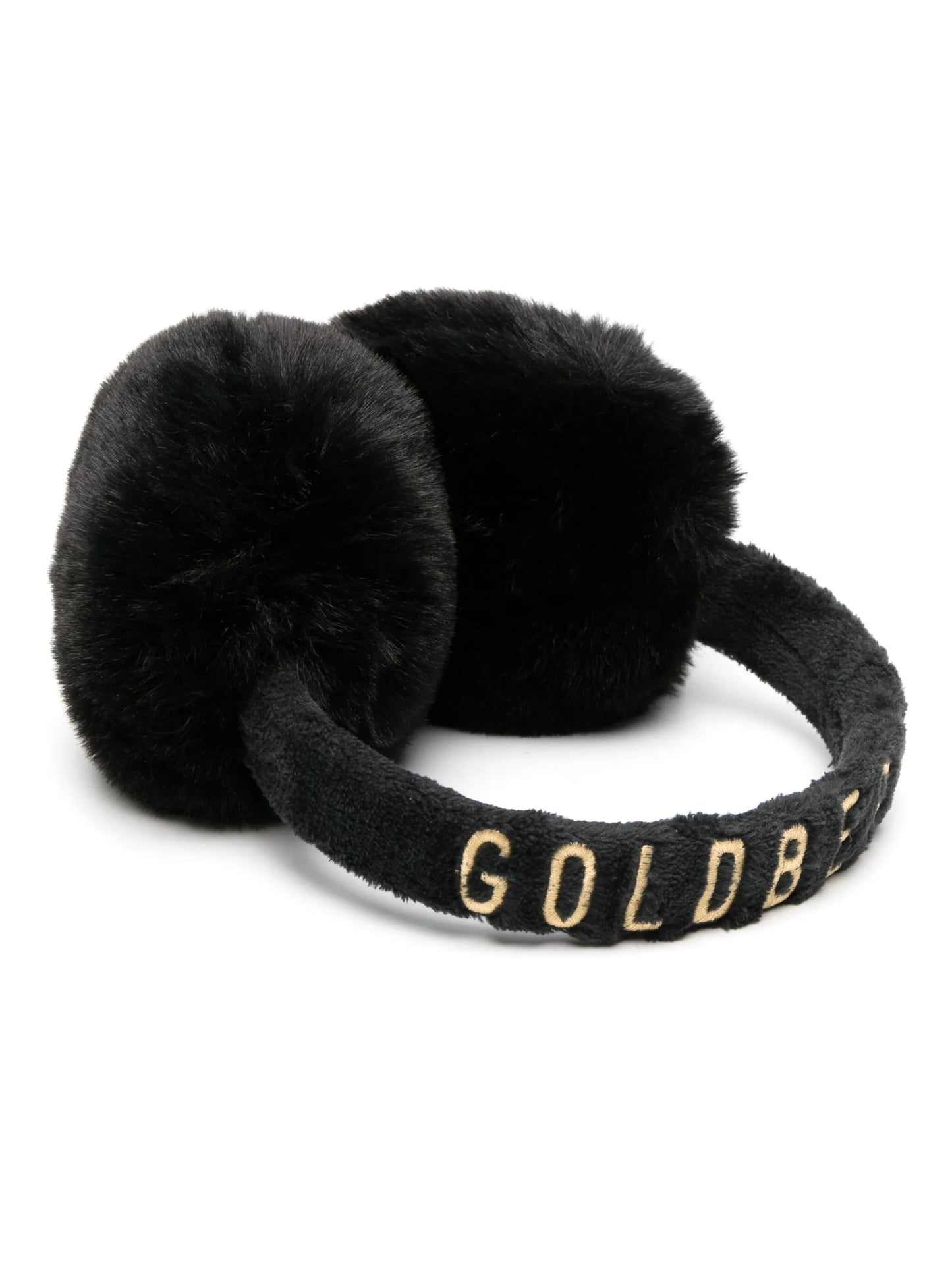 logo-embroidered faux-fur ear muffs