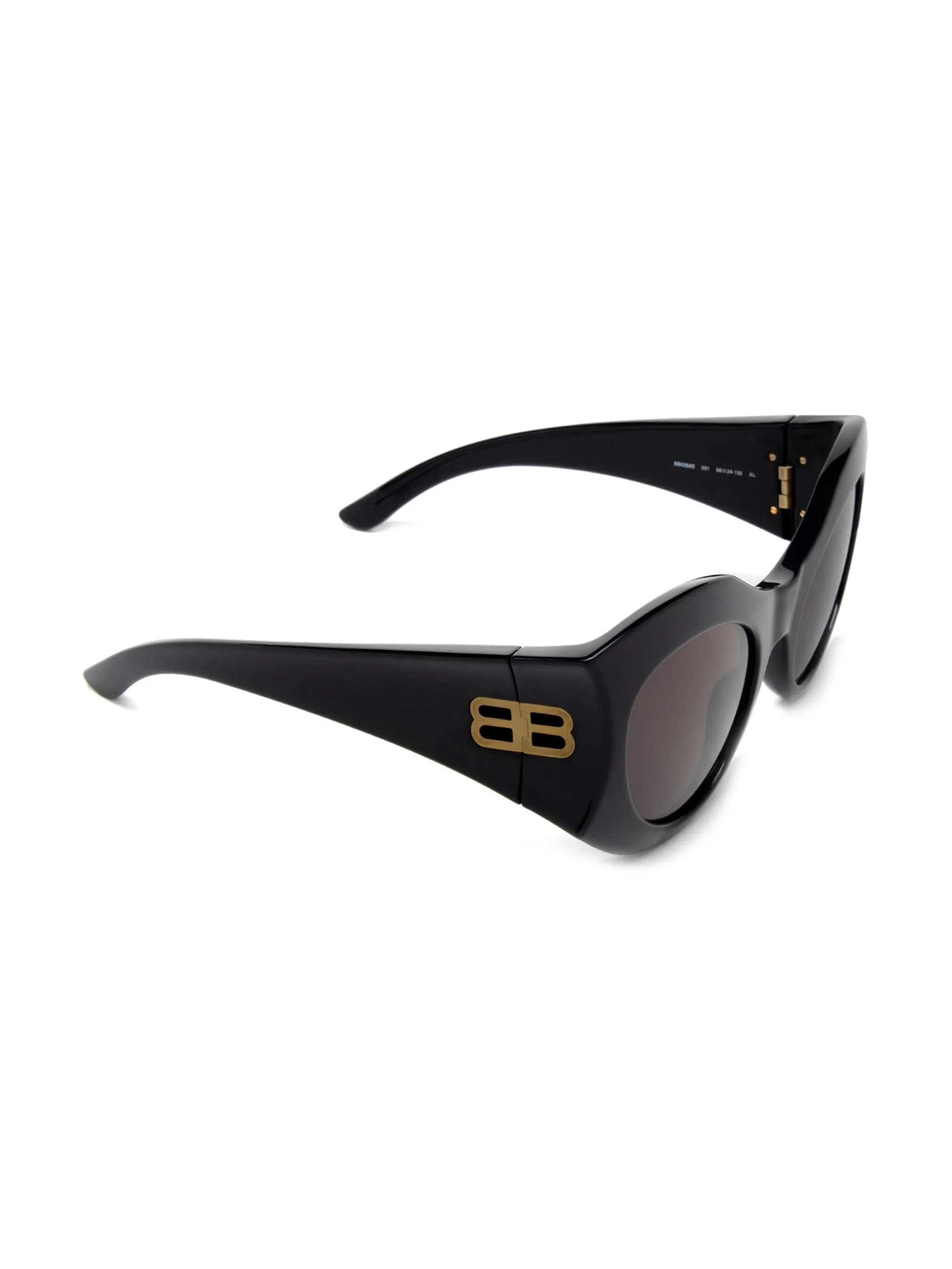 logo-plaque round-frame sunglasses