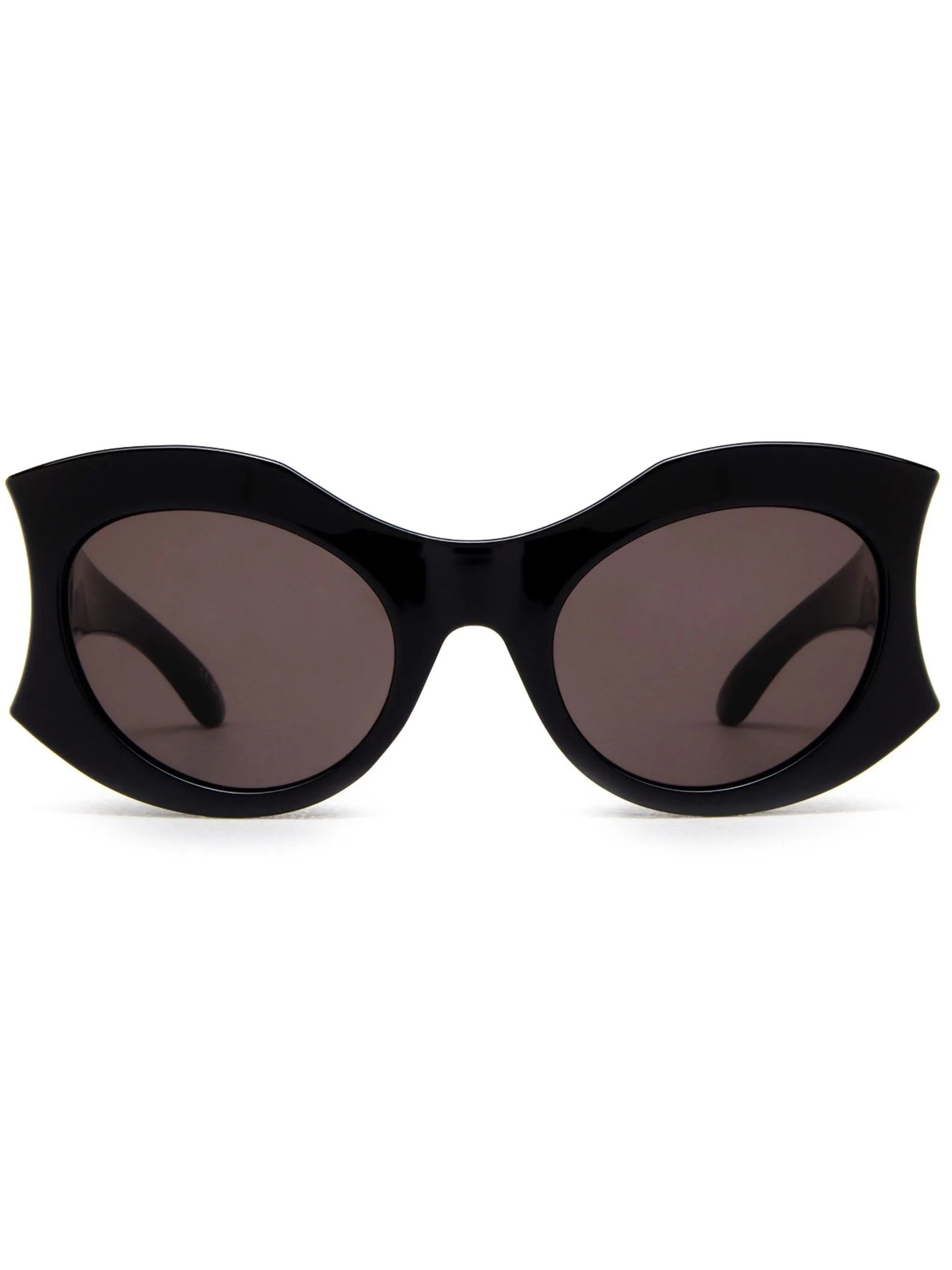 logo-plaque round-frame sunglasses