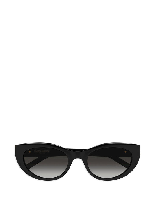 logo-plaque round-frame sunglasses