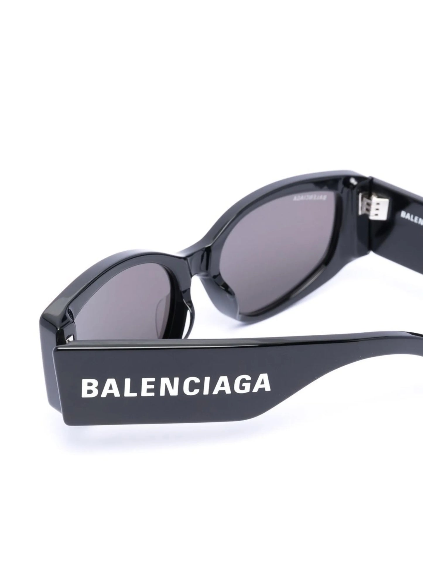 logo-print cat-eye sunglasses