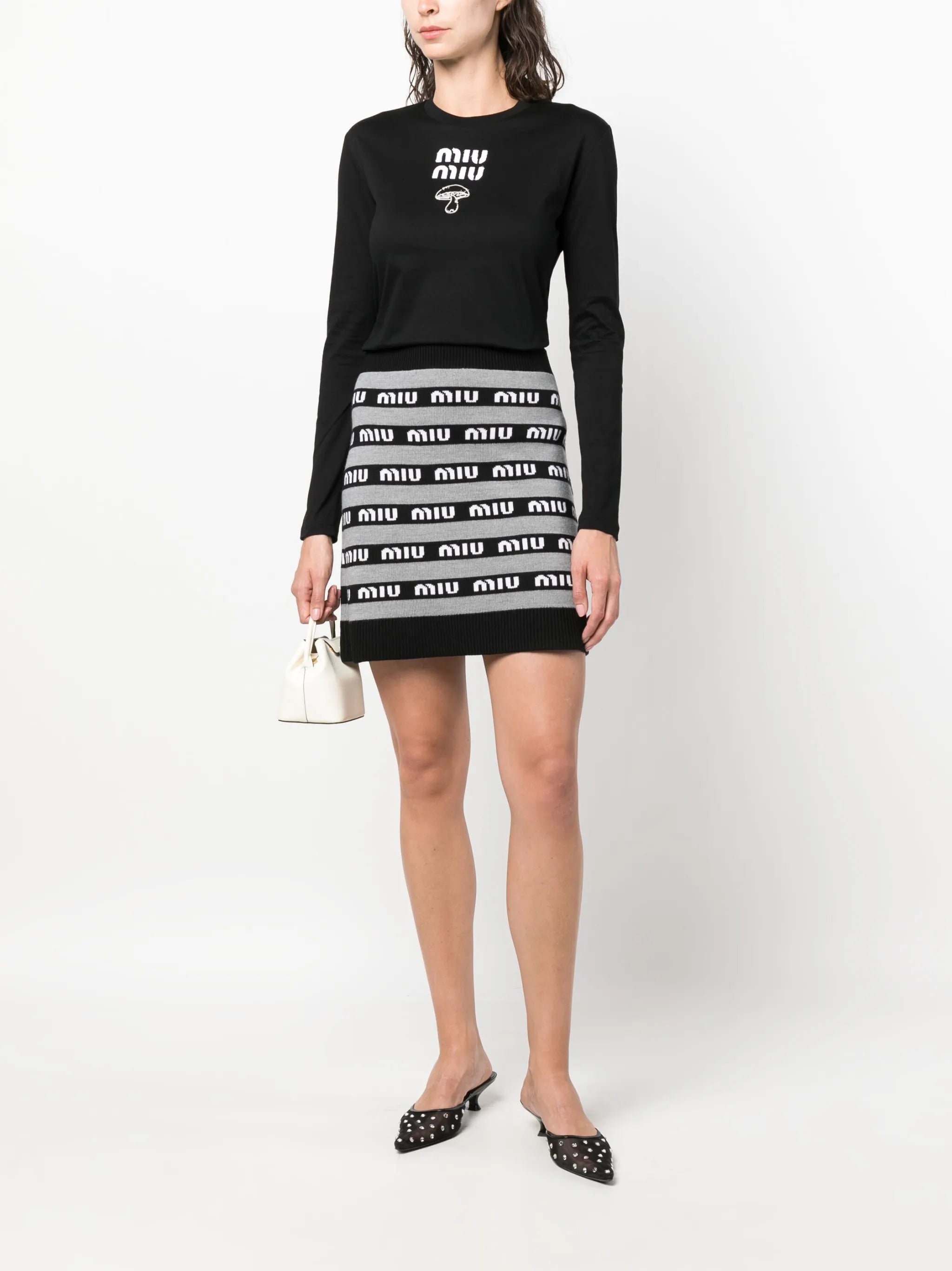 logo-print long-sleeve cotton T-shirt