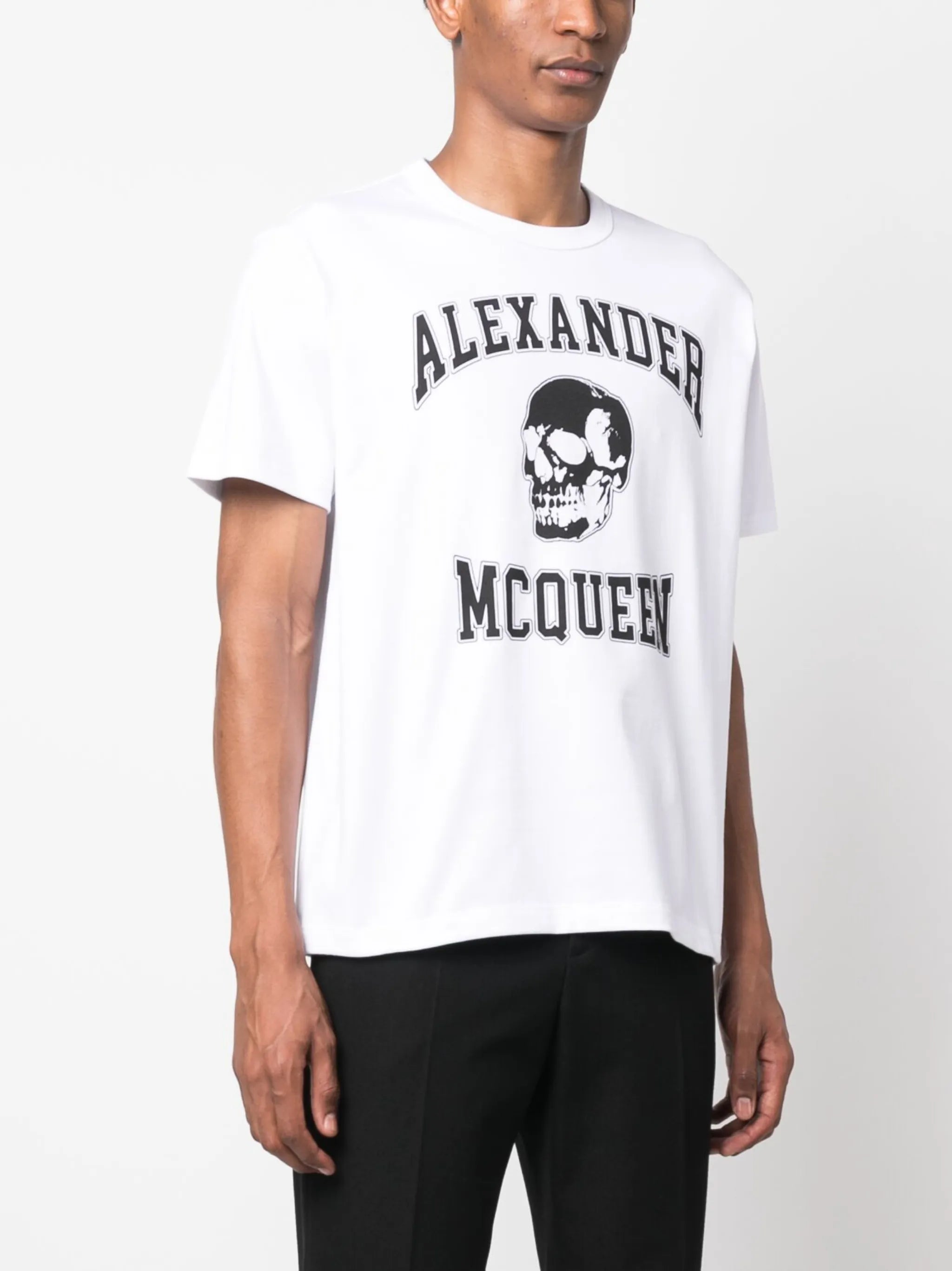 skull logo-print T-shirt