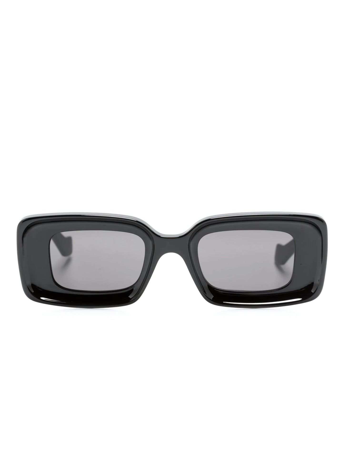 Anagram-plaque rectangle-frame sunglasses