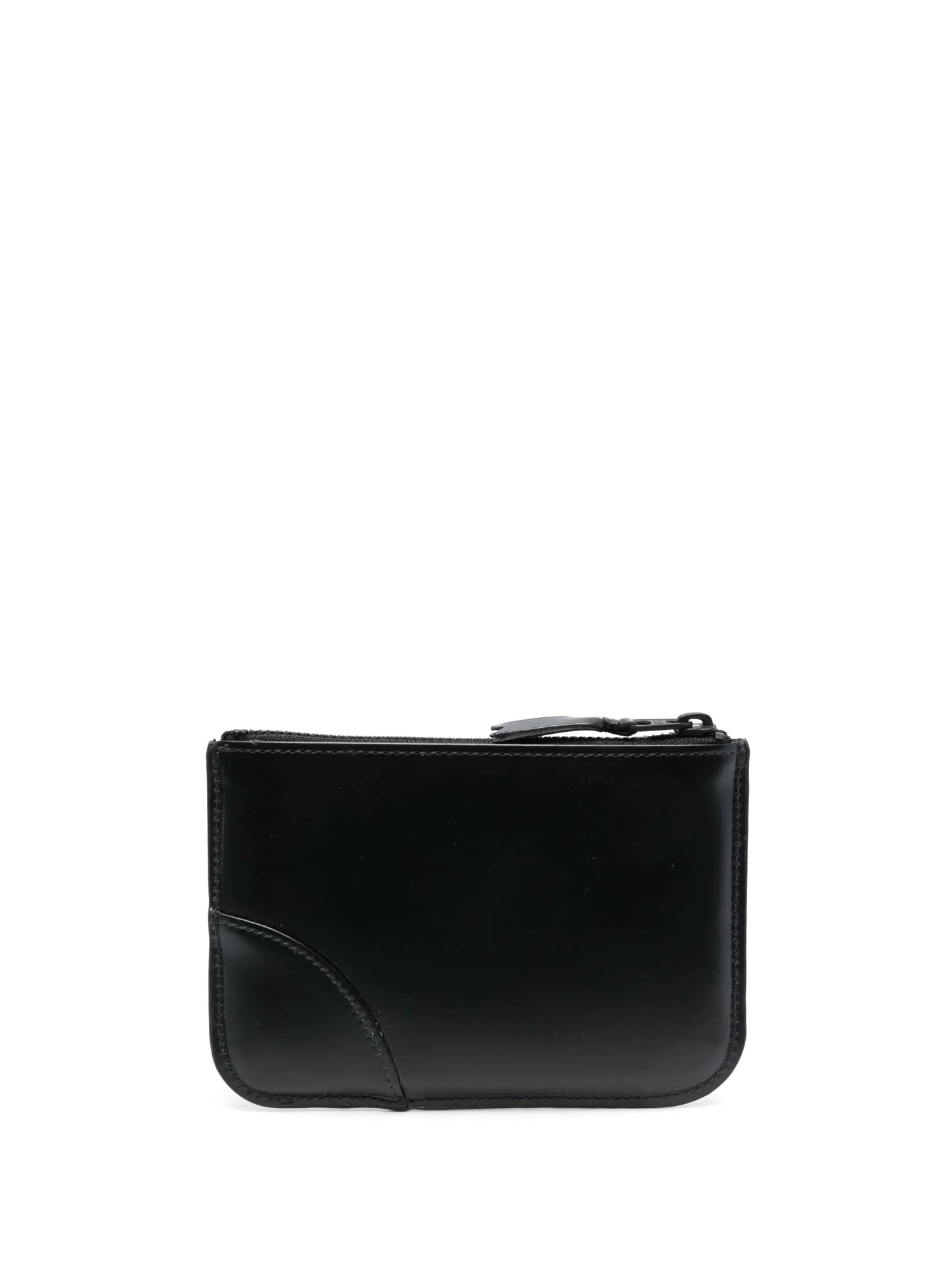 logo-debossed leather pouch