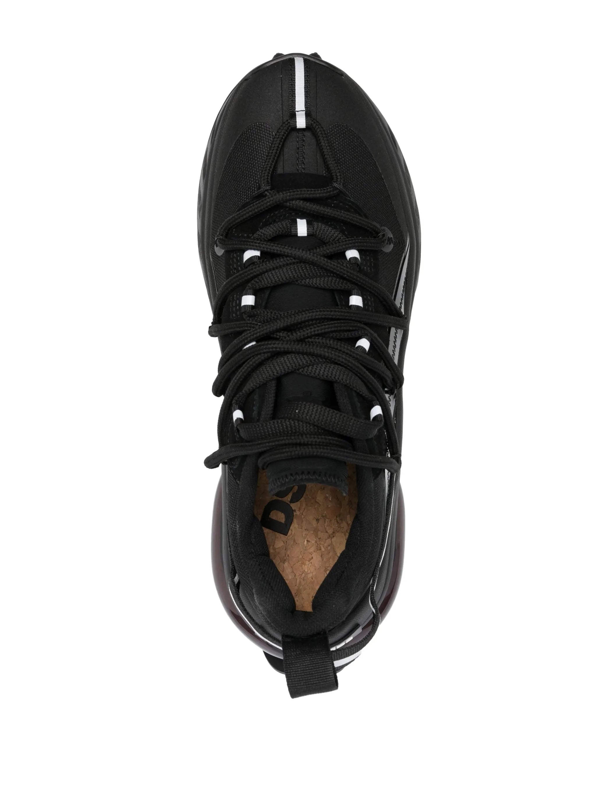 Bubble leather sneakers