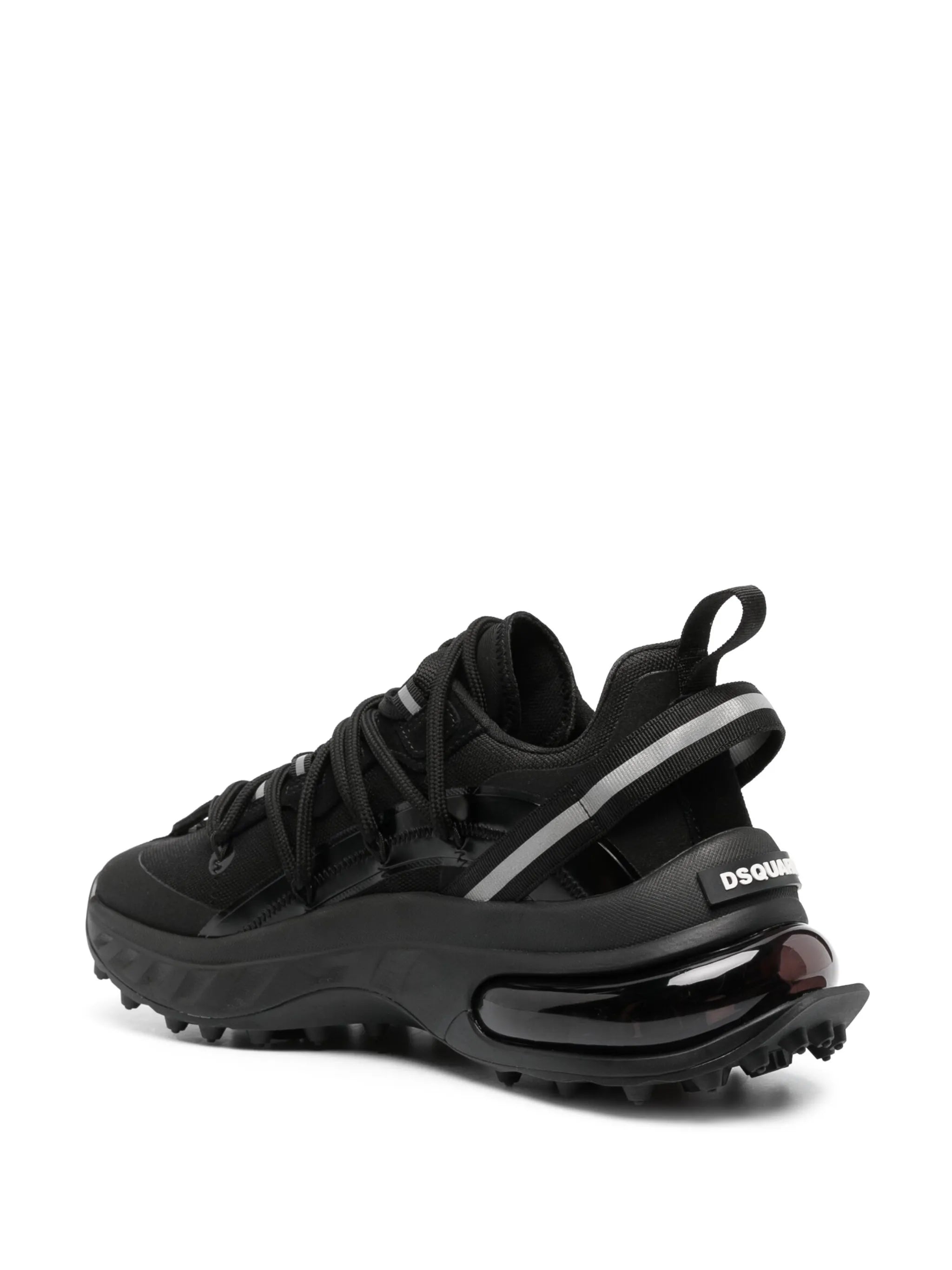Bubble leather sneakers