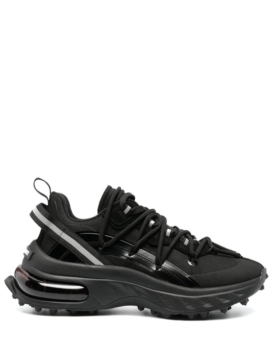 Bubble leather sneakers