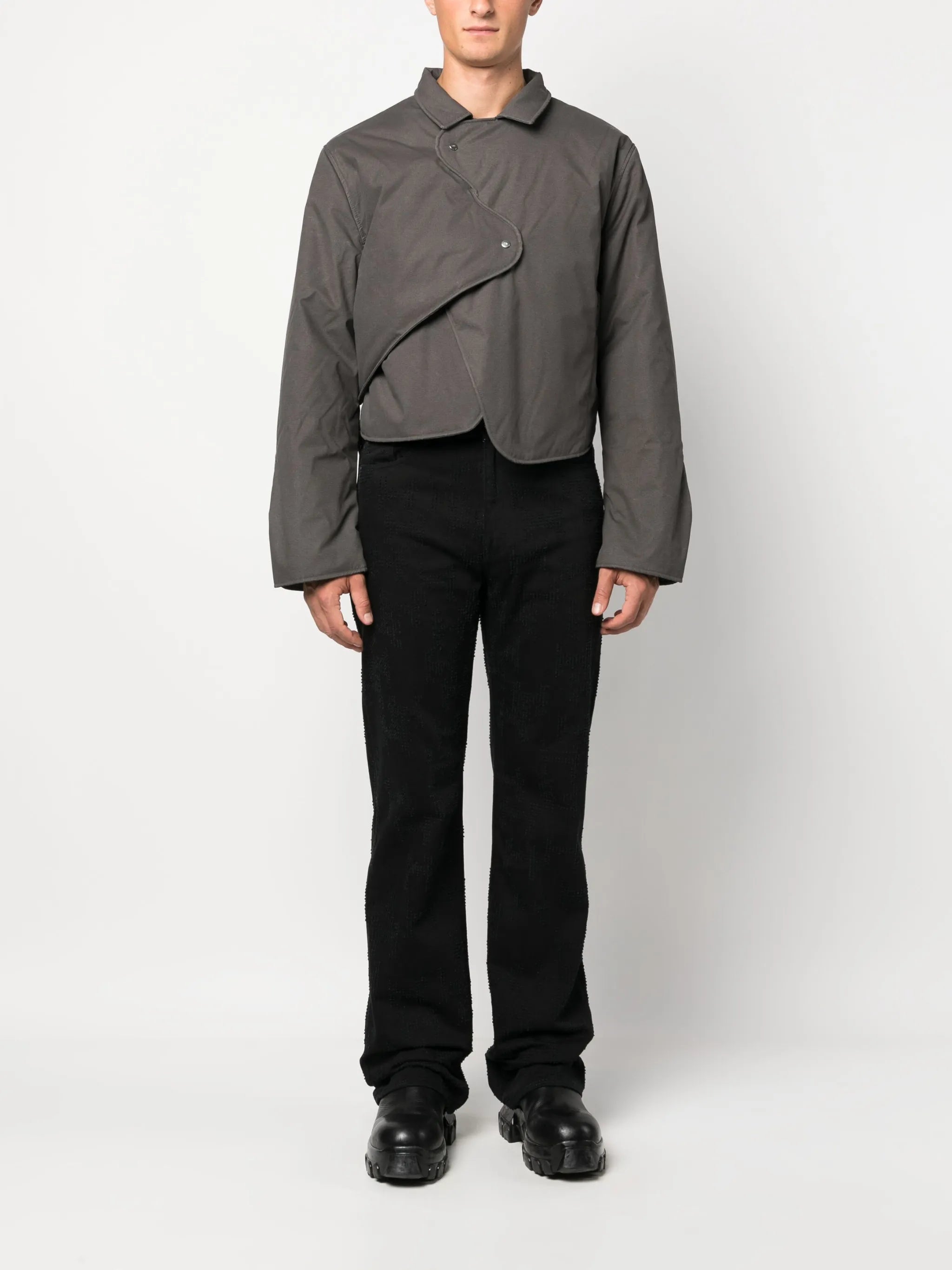 Concordance asymmetric padded jacket