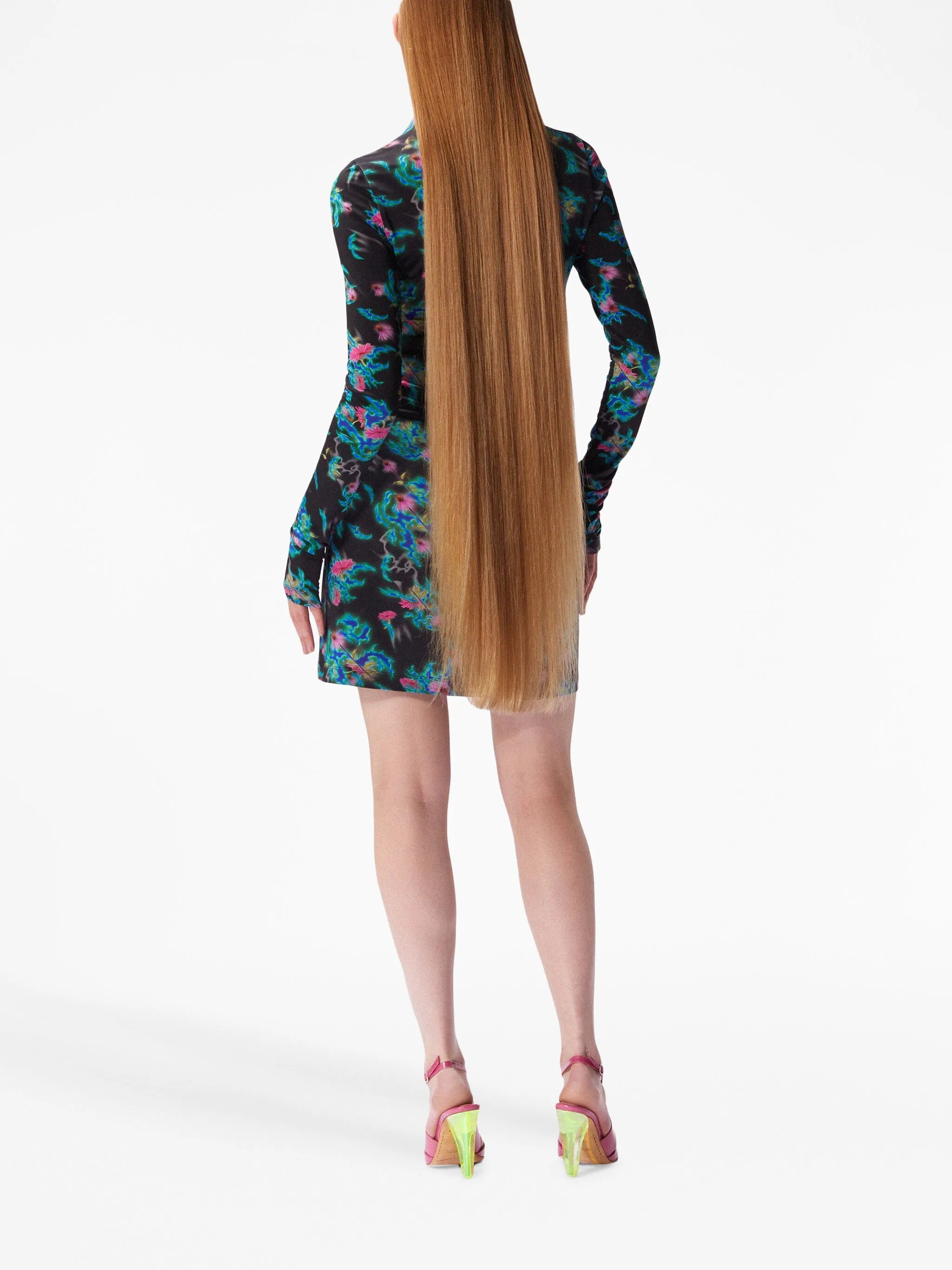 Genie abstract-print dress
