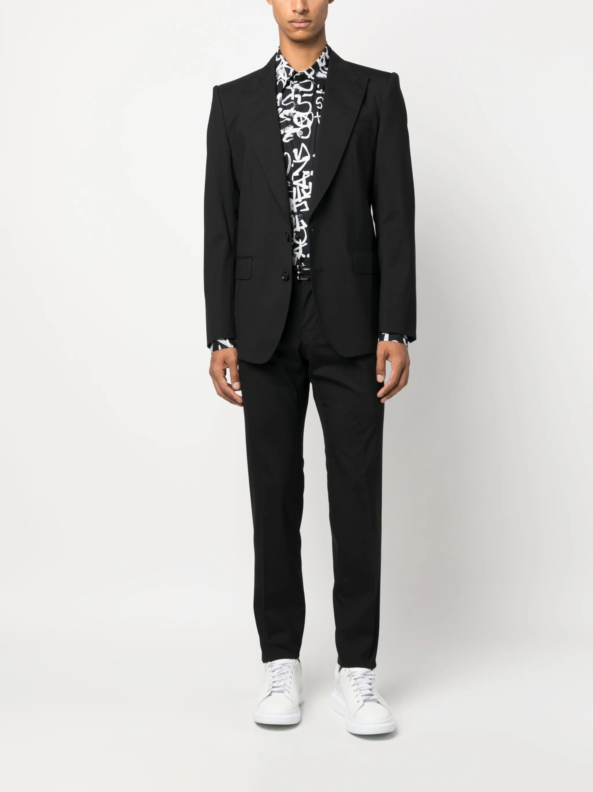 logo-print cotton shirt
