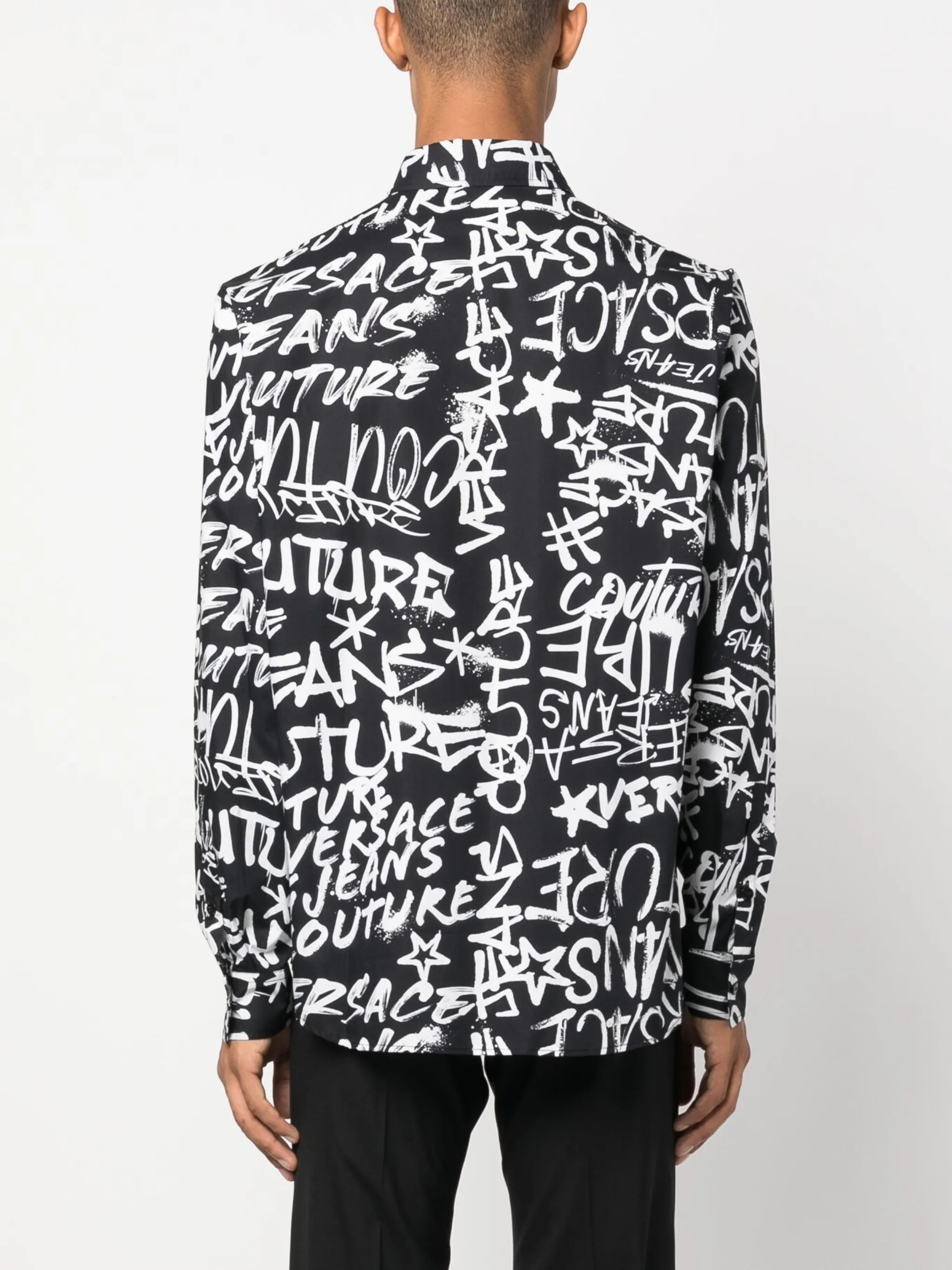 logo-print cotton shirt