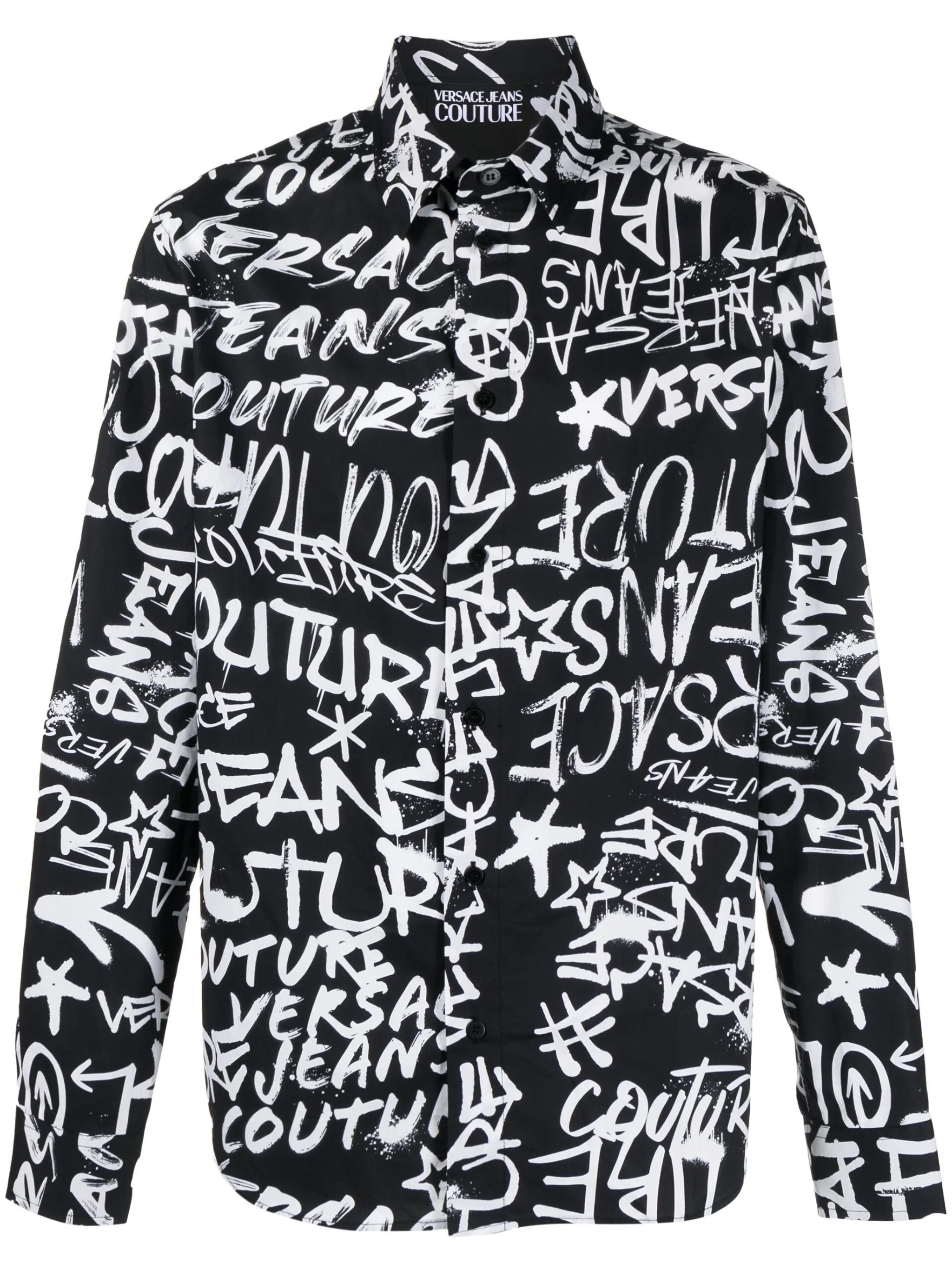 logo-print cotton shirt