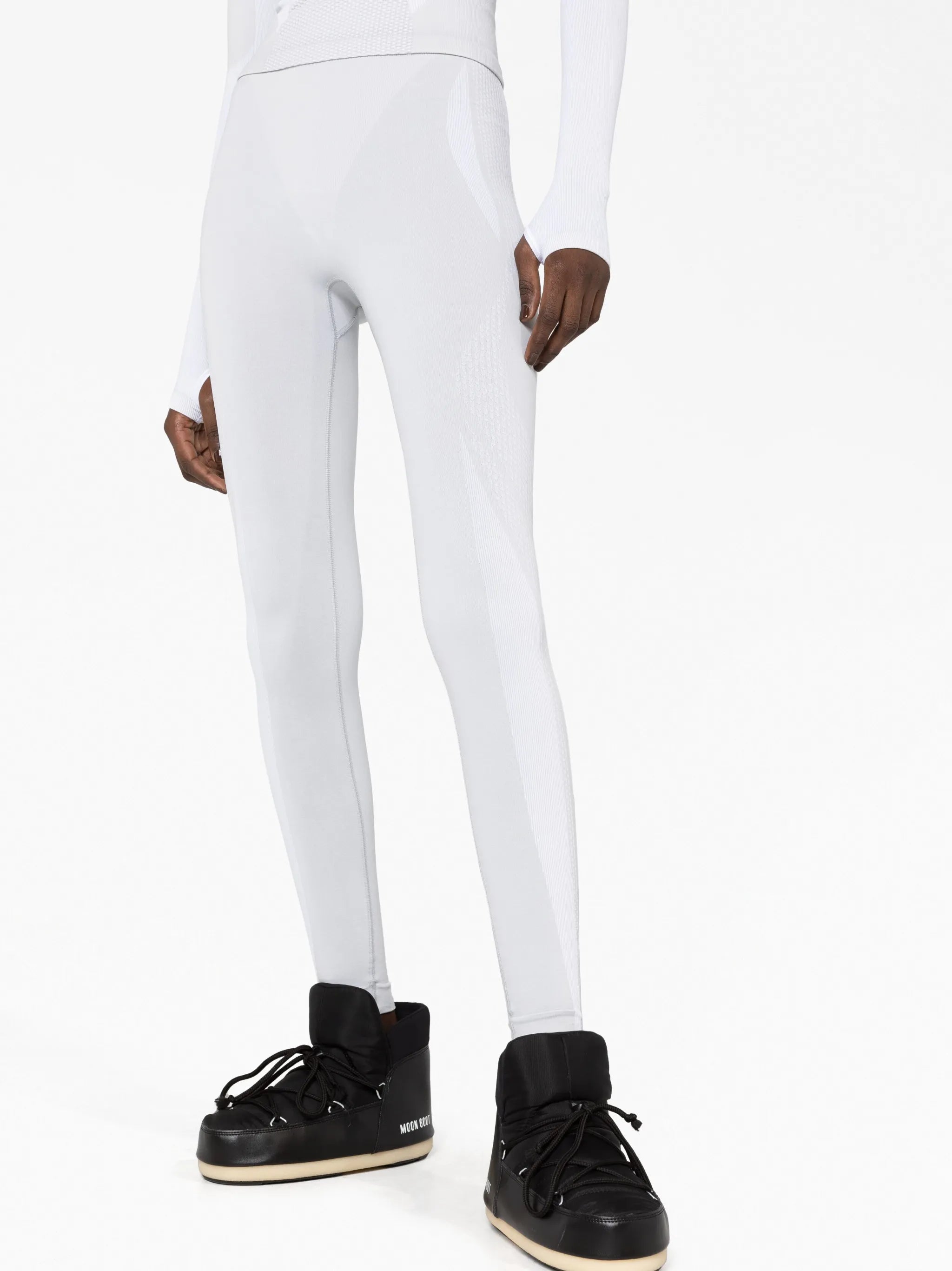 logo-waist ski leggings