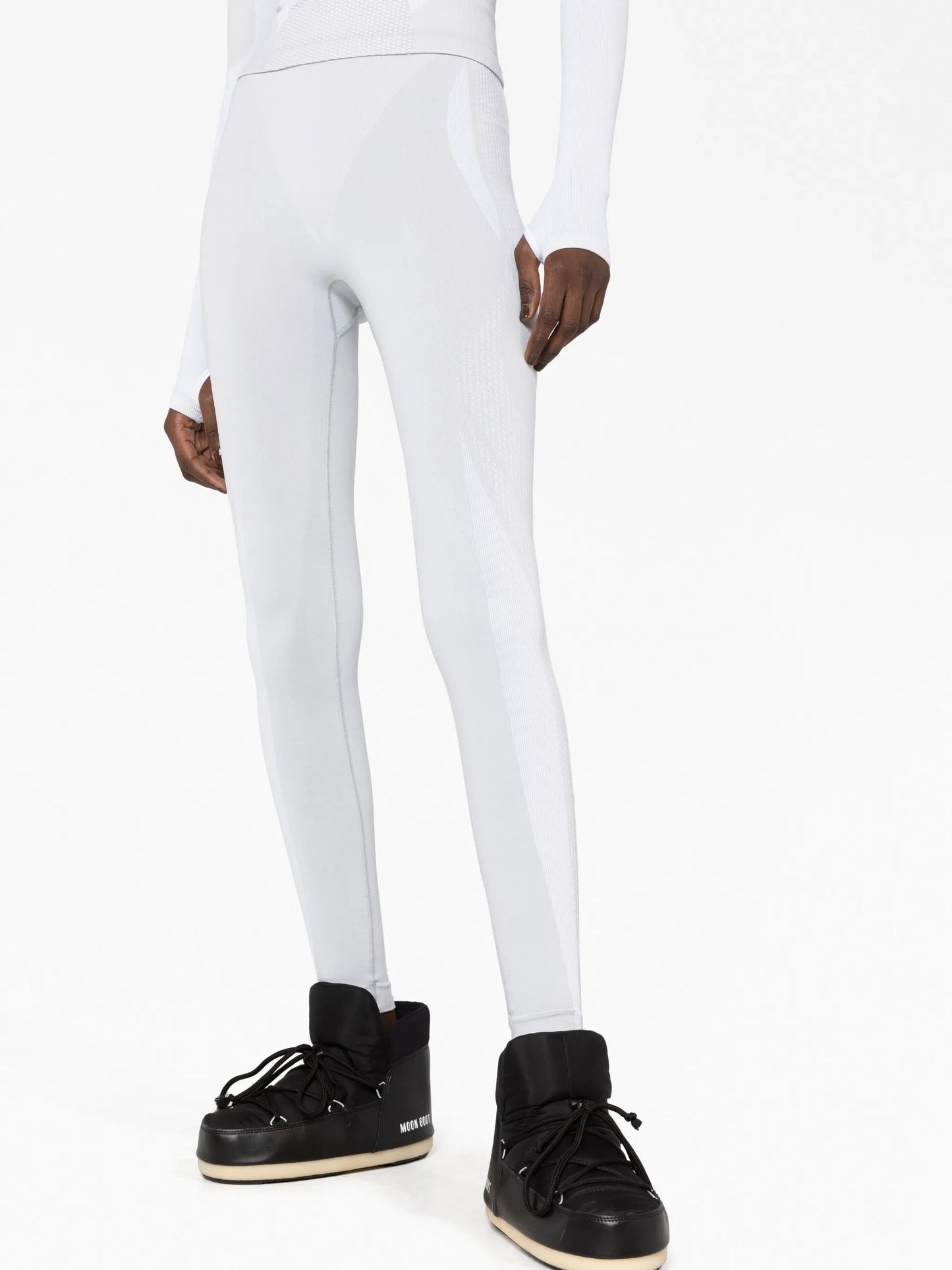 logo-waist ski leggings