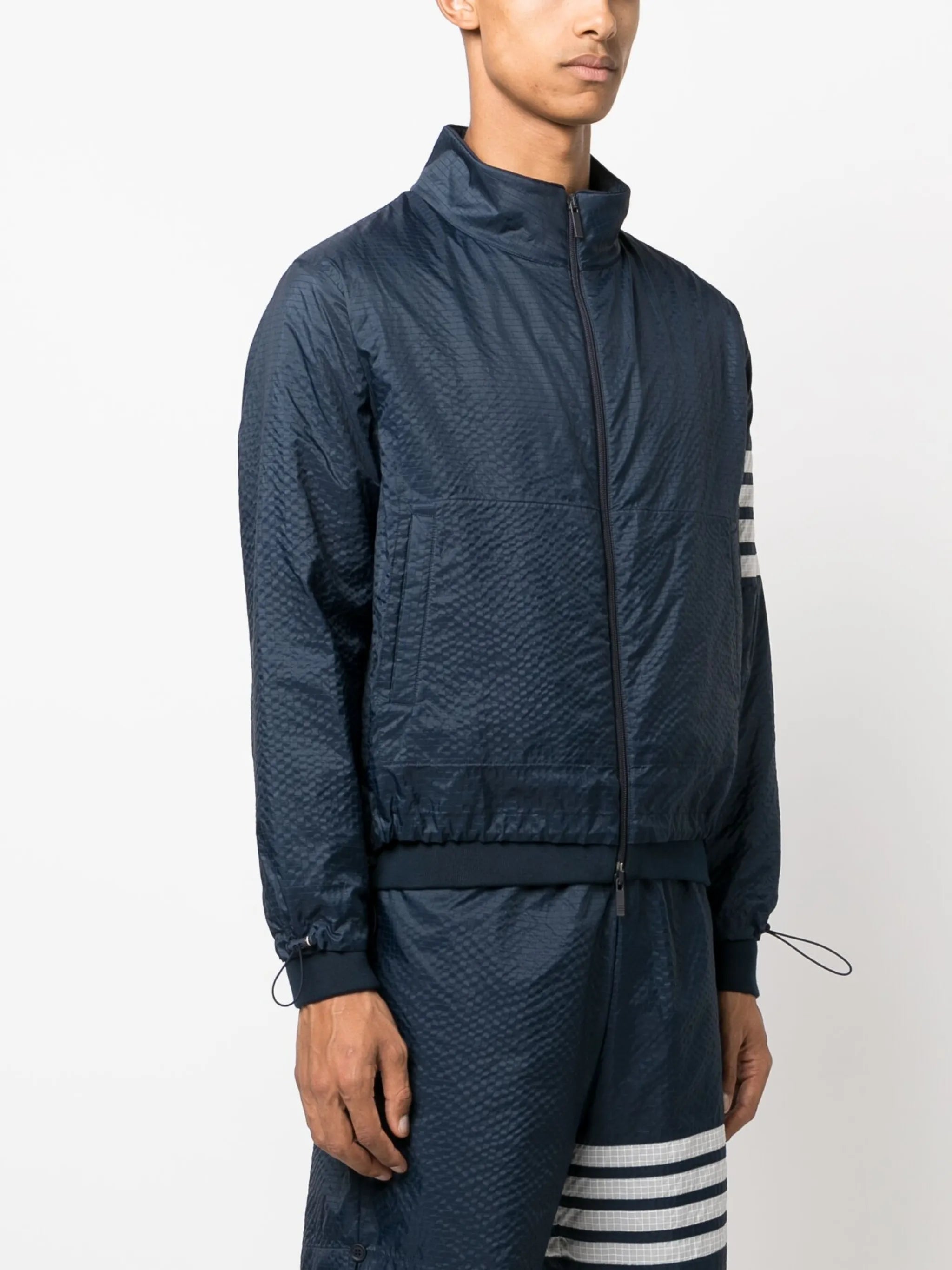 4-Bar stripe ripstop jacket