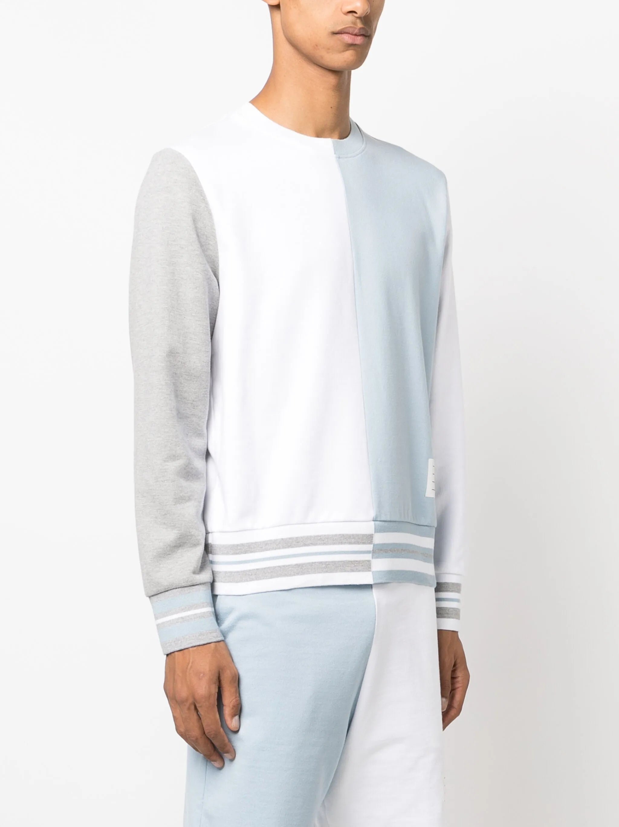 Funmix colour-block cotton sweatshirt