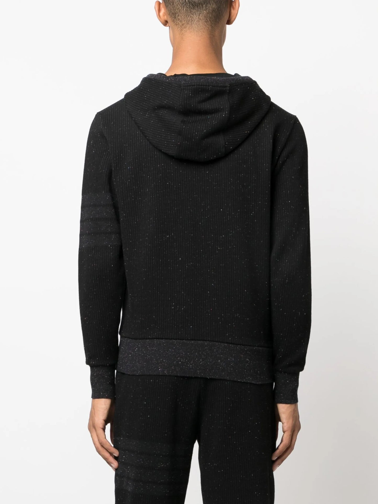 4-Bar stripe zip-up hoodie