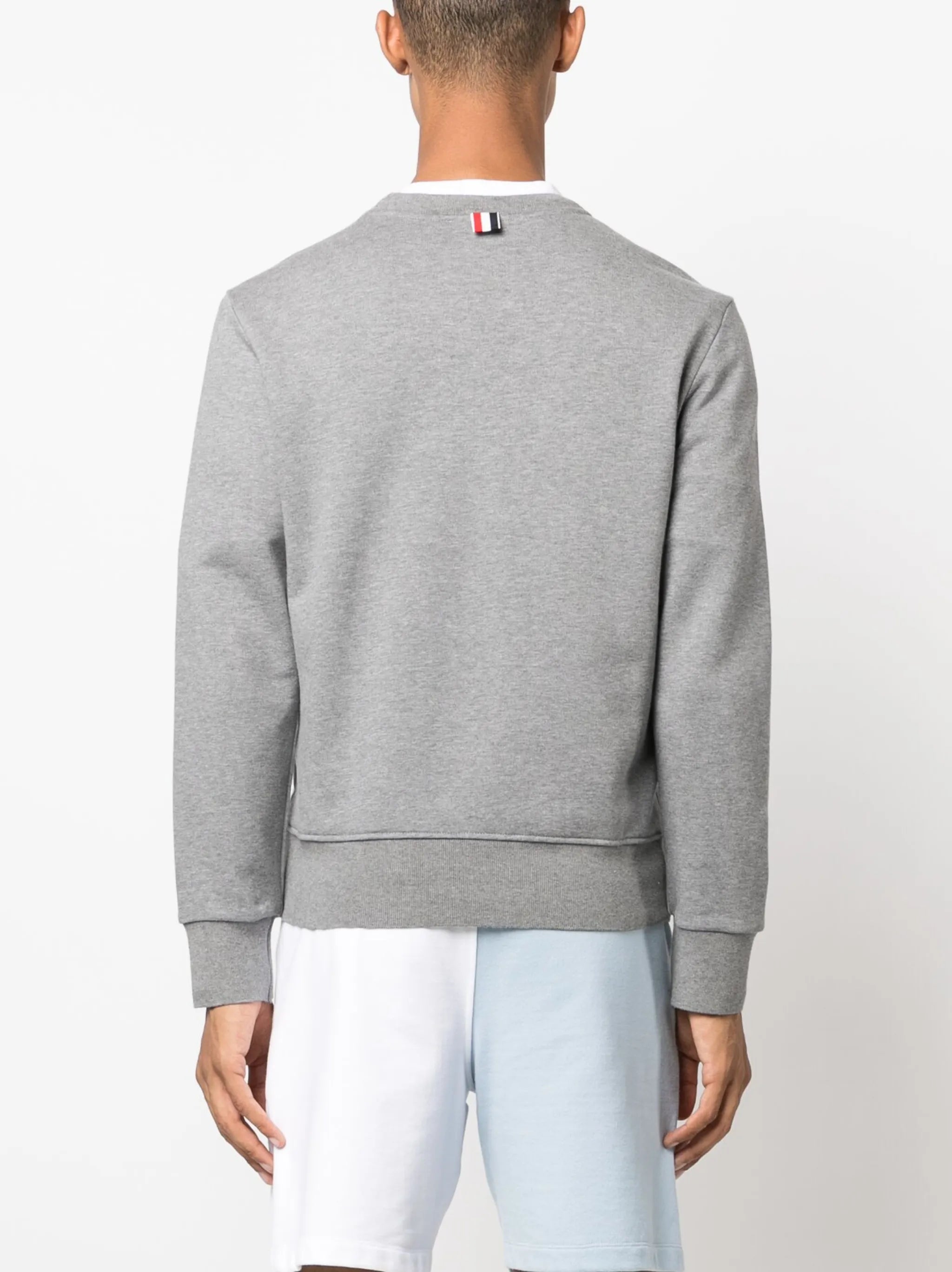 4-Bar stripe cotton sweatshirt
