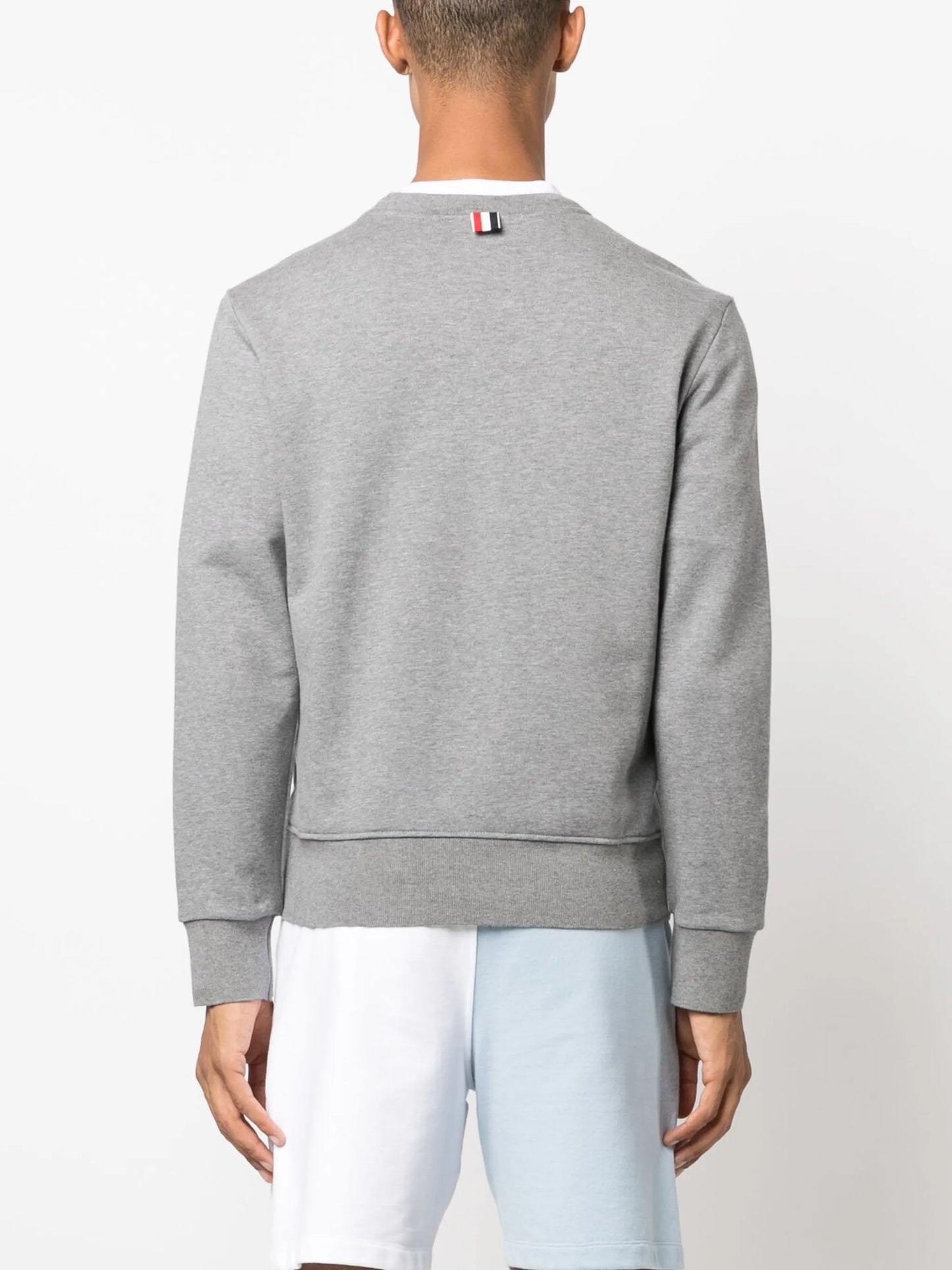 4-Bar stripe cotton sweatshirt