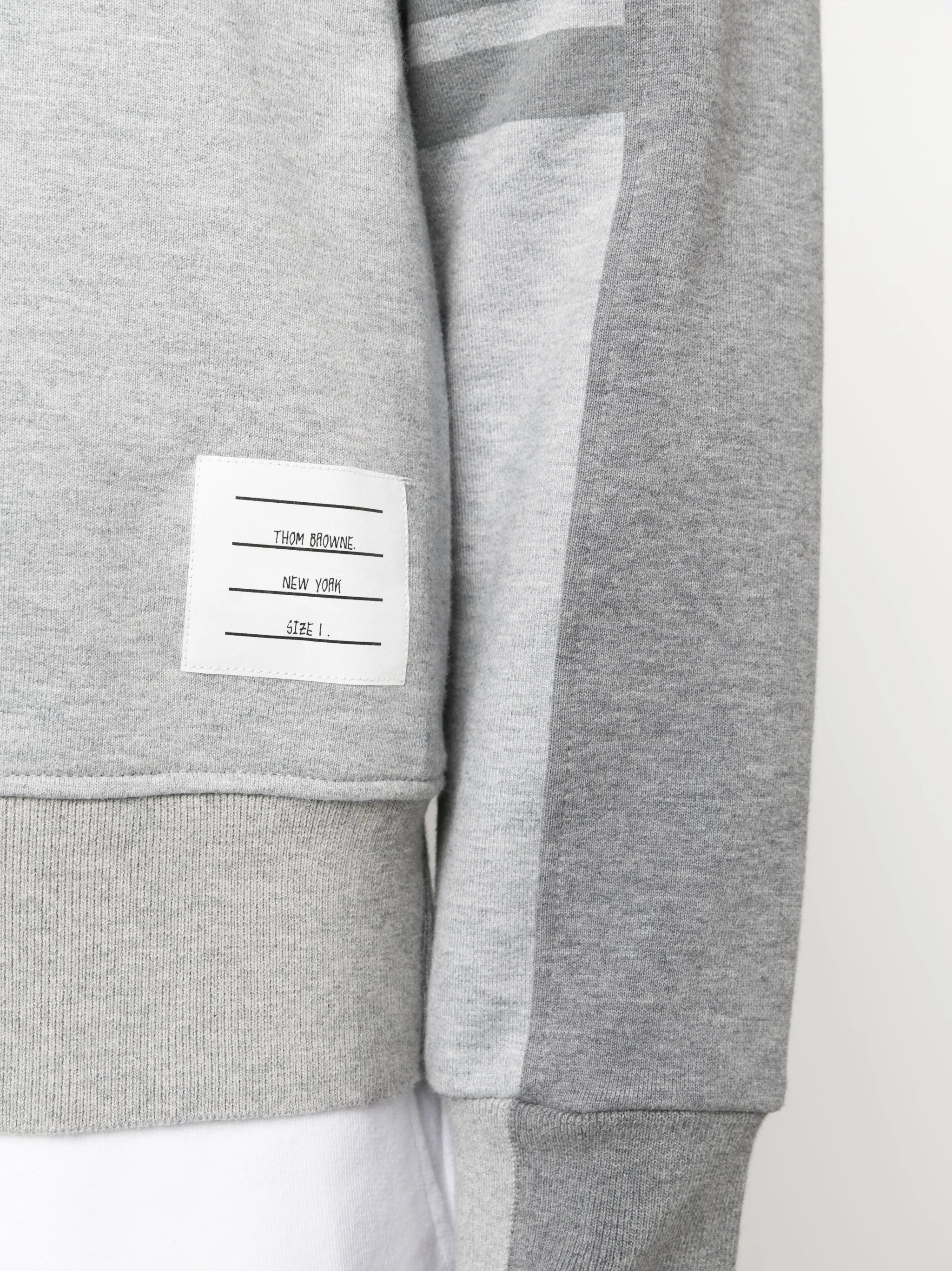 4-Bar stripe cotton sweatshirt