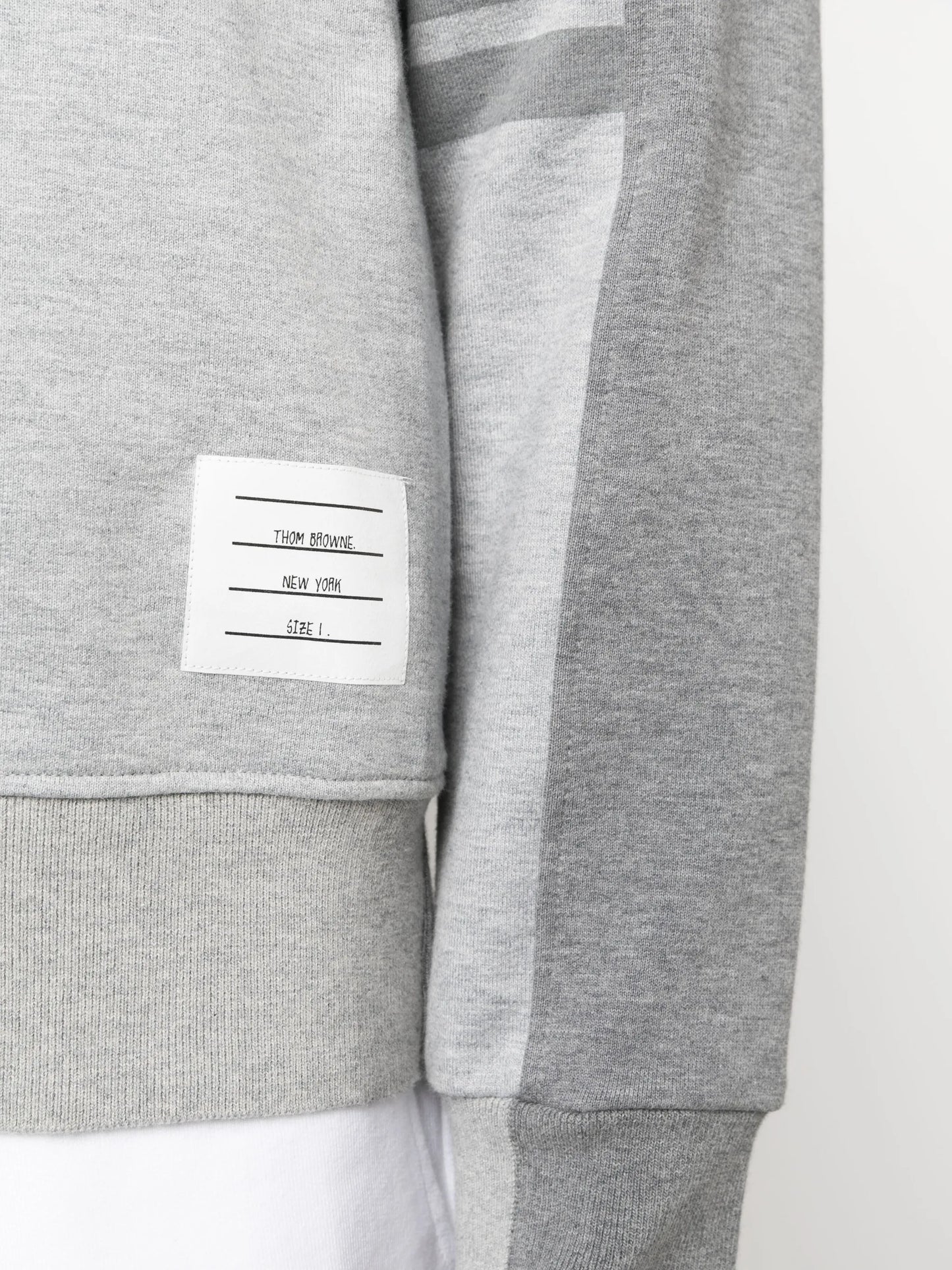 4-Bar stripe cotton sweatshirt