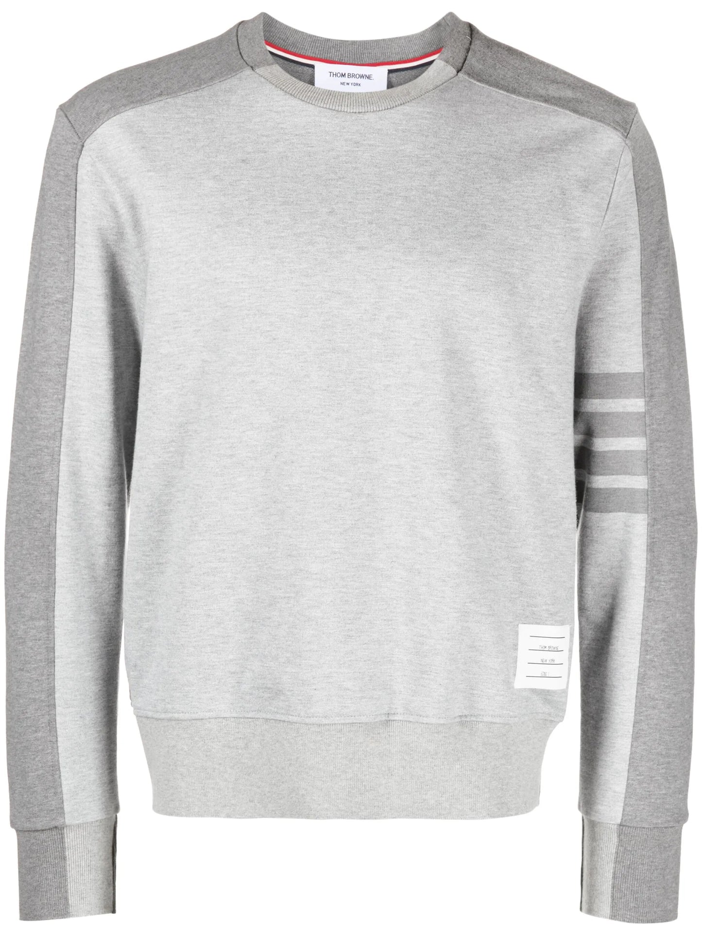 4-Bar stripe cotton sweatshirt
