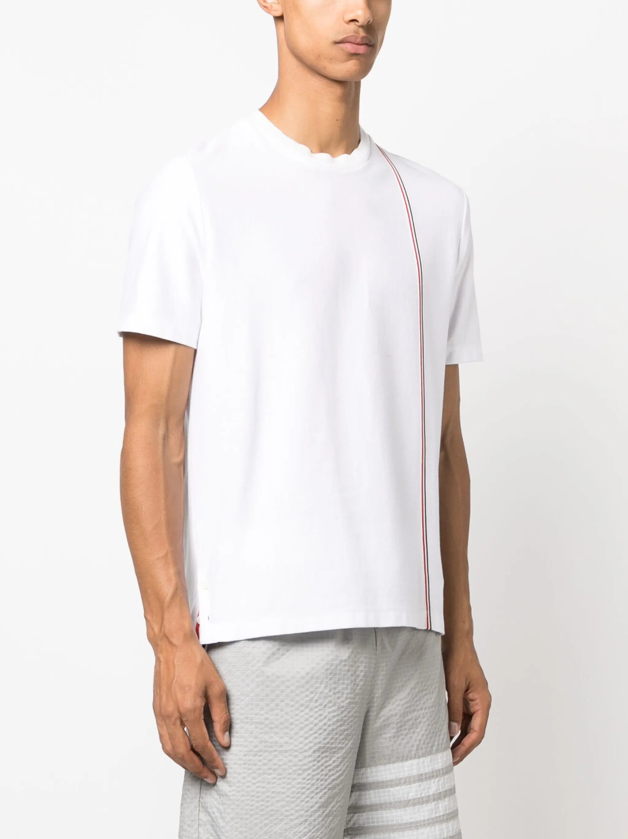 RWB stripe cotton T-shirt