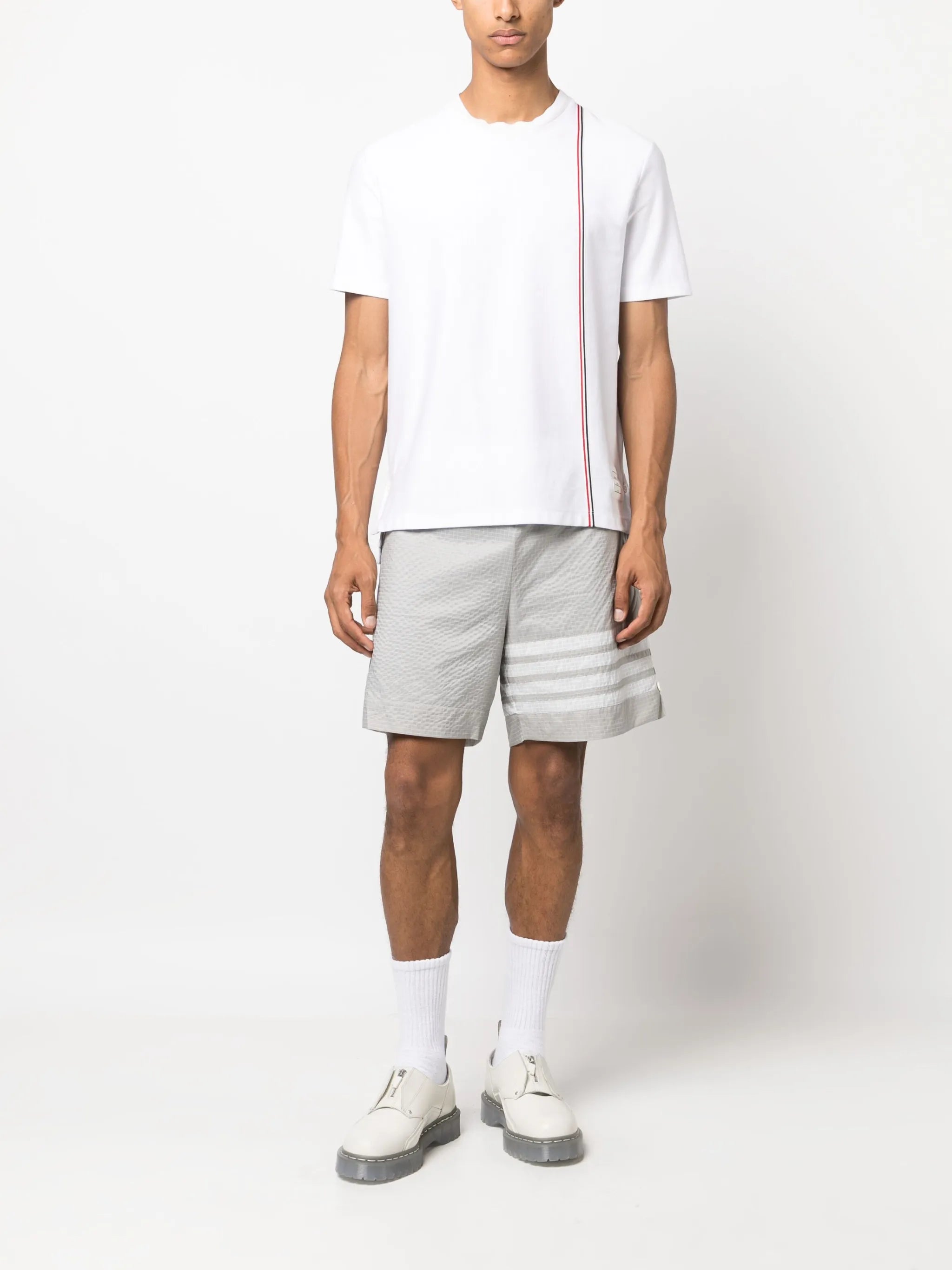 RWB stripe cotton T-shirt