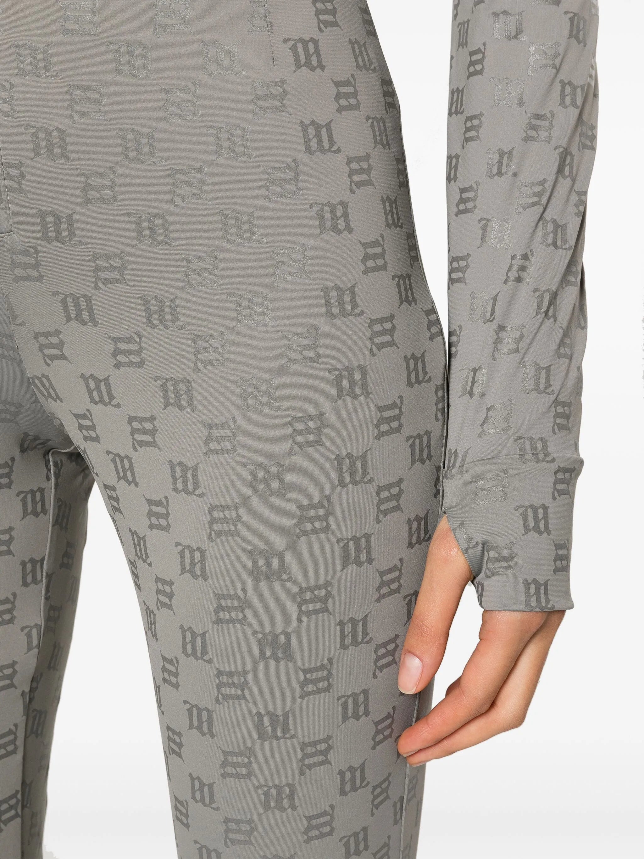 monogram zip-up jumpsuit